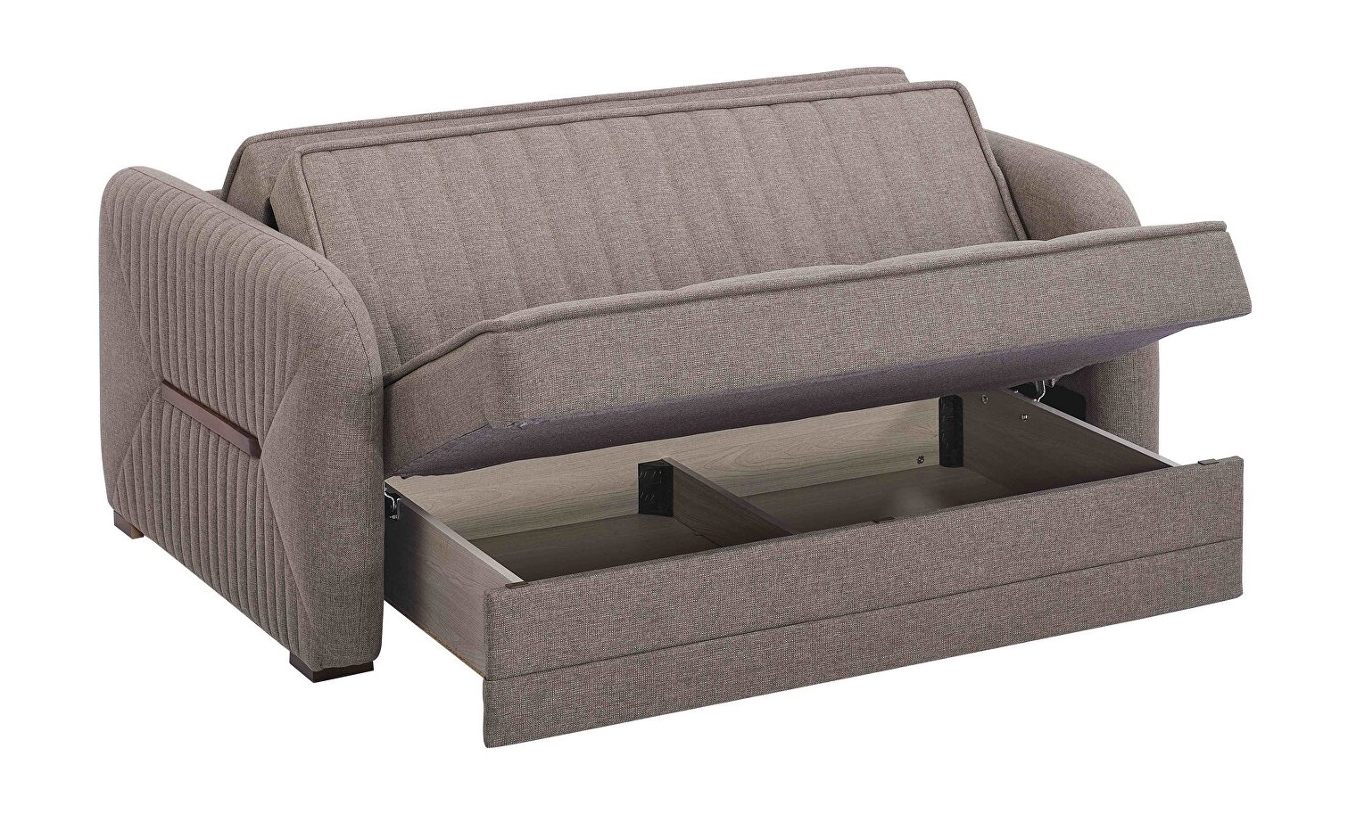 Speedy Fabric Convertible Loveseat