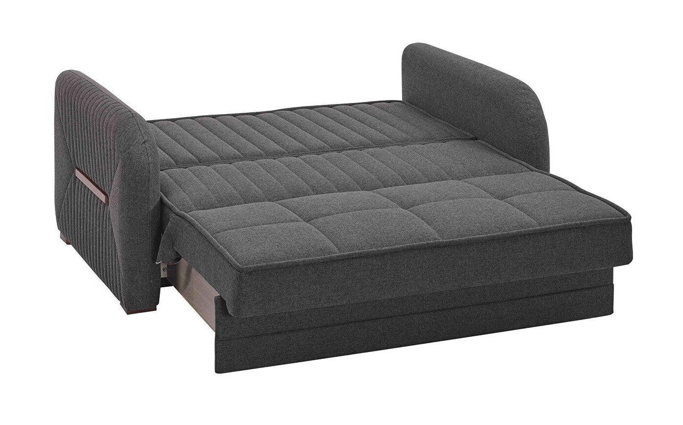 Speedy Fabric Convertible Loveseat
