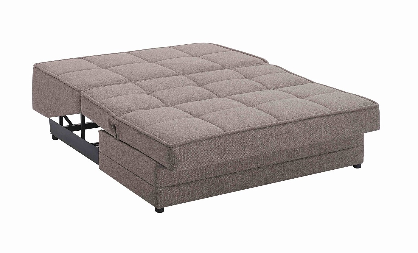 Studio Chenille Fabric Storage Convertible Sleeper Loveseat