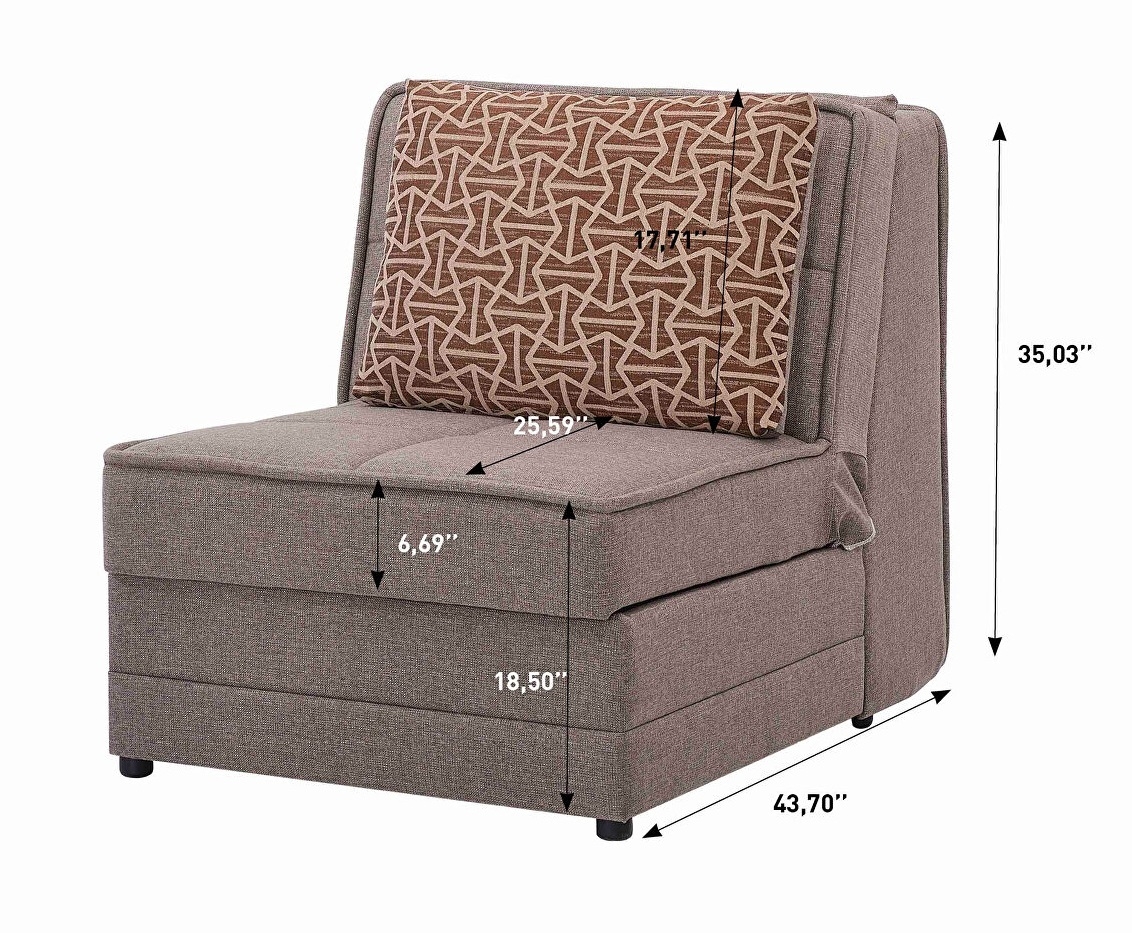 Studio Fabric Storage Convertible Sleeper Set