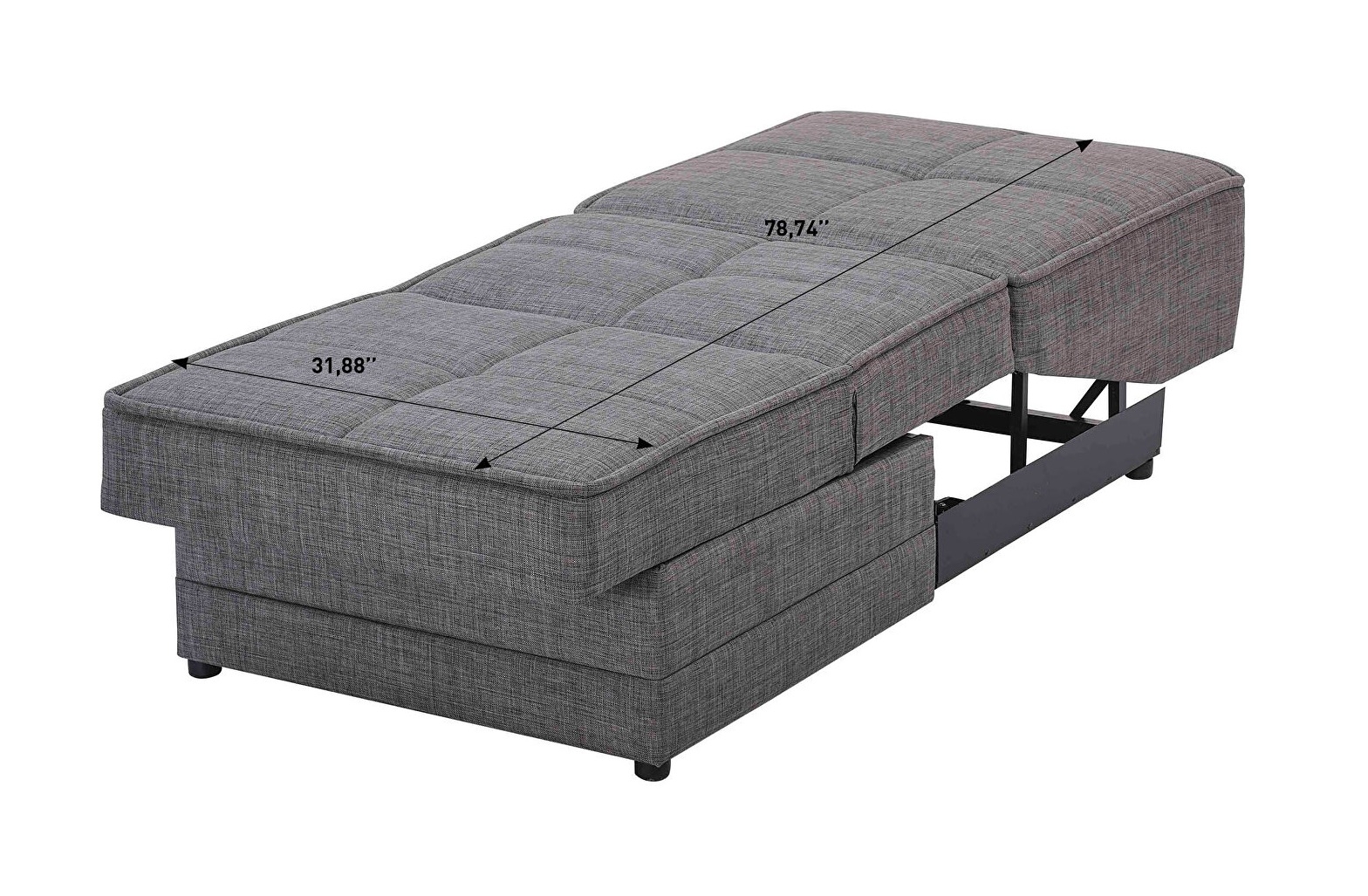 Studio Fabric Storage Convertible Sleeper Set