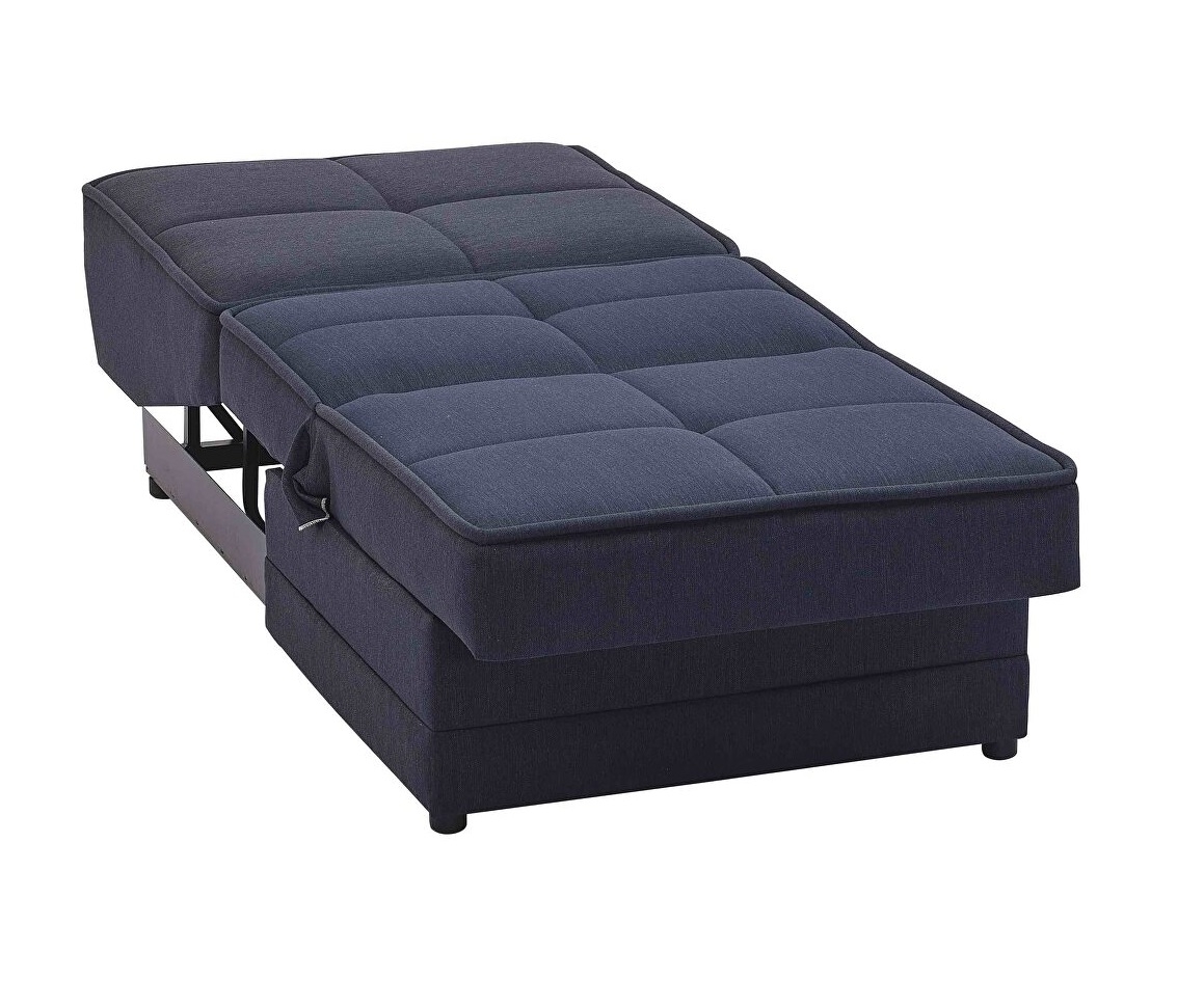 Studio Fabric Storage Convertible Sleeper Chair