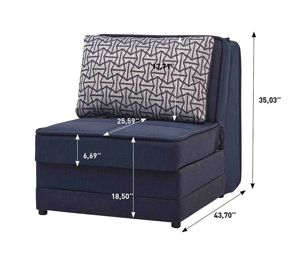 Studio Fabric Storage Convertible Sleeper Set
