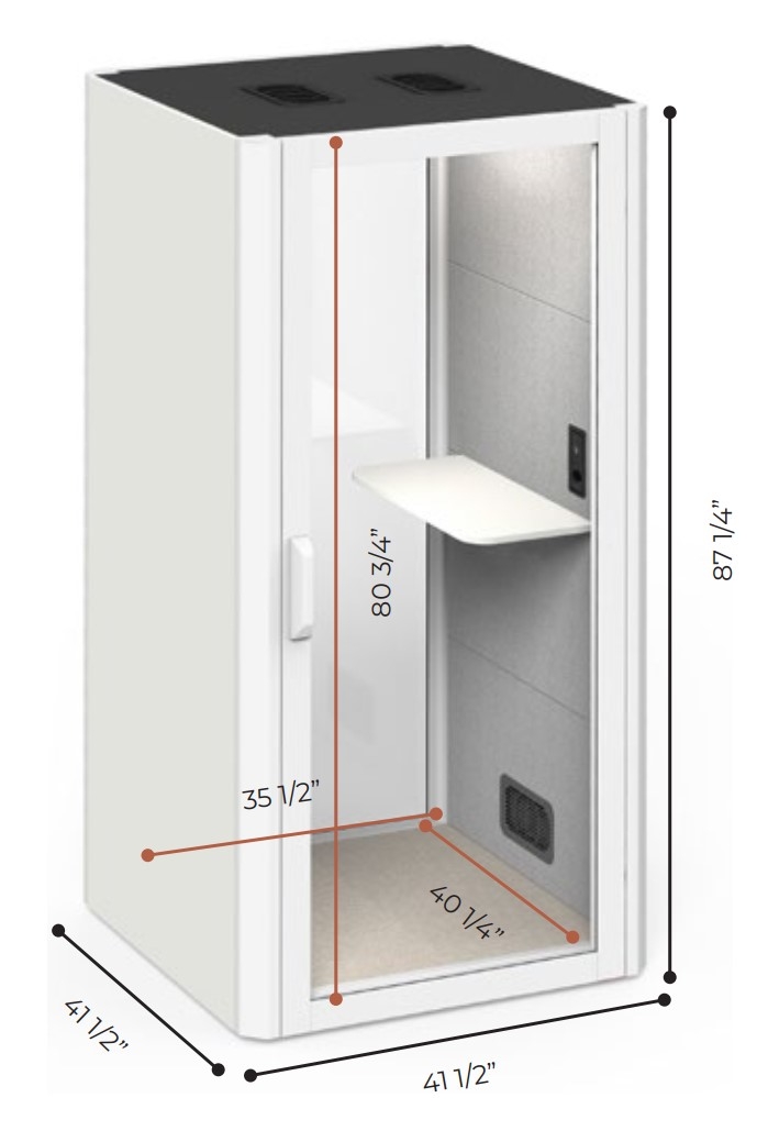 Actiu QYOS 100 Office Phone Booth Information