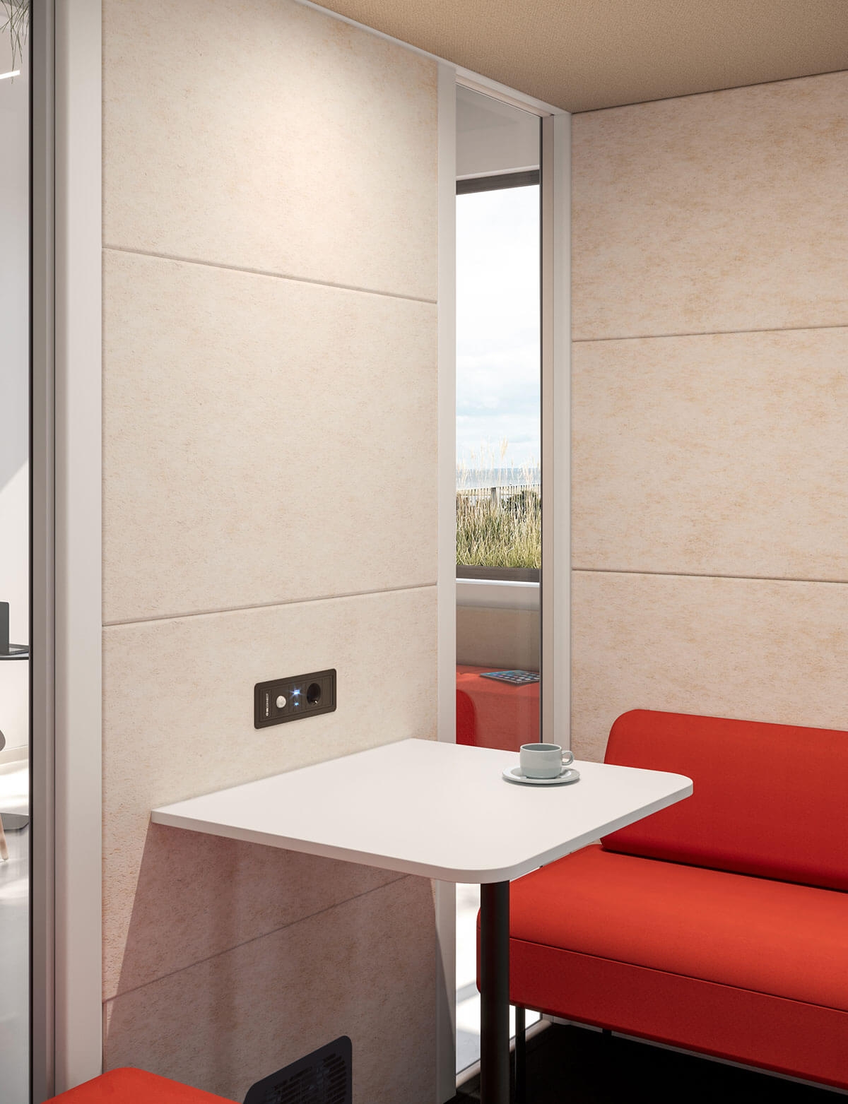 QYOS 400 Office Phone Booth for 4 Persons