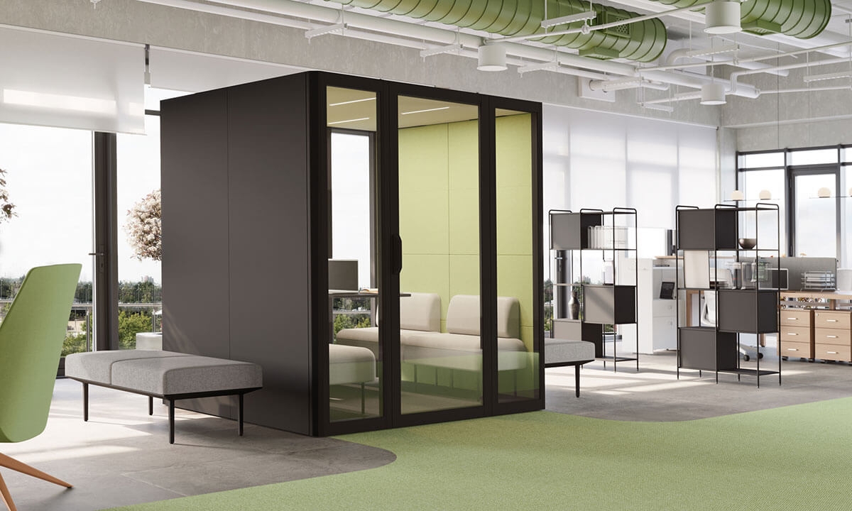 QYOS 400 Office Phone Booth for 4 Persons