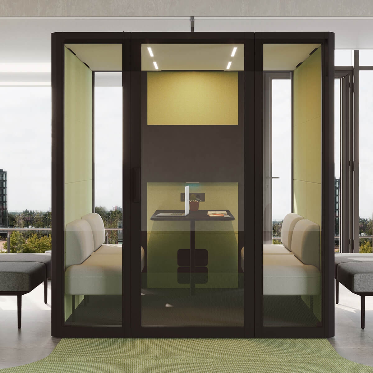 QYOS 400 Office Phone Booth for 4 Persons