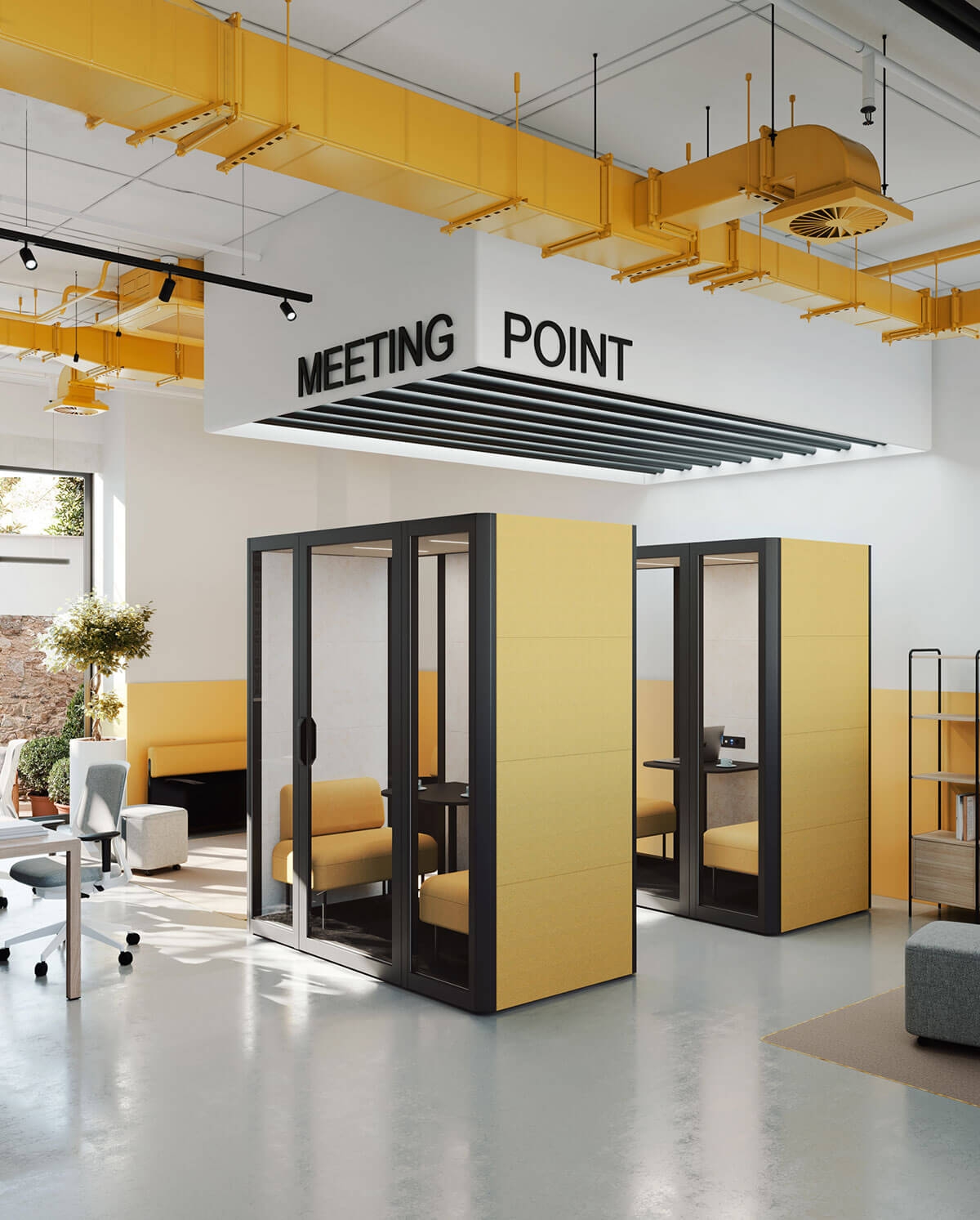 Actiu Office Phone Booth for 2 Persons QYOS