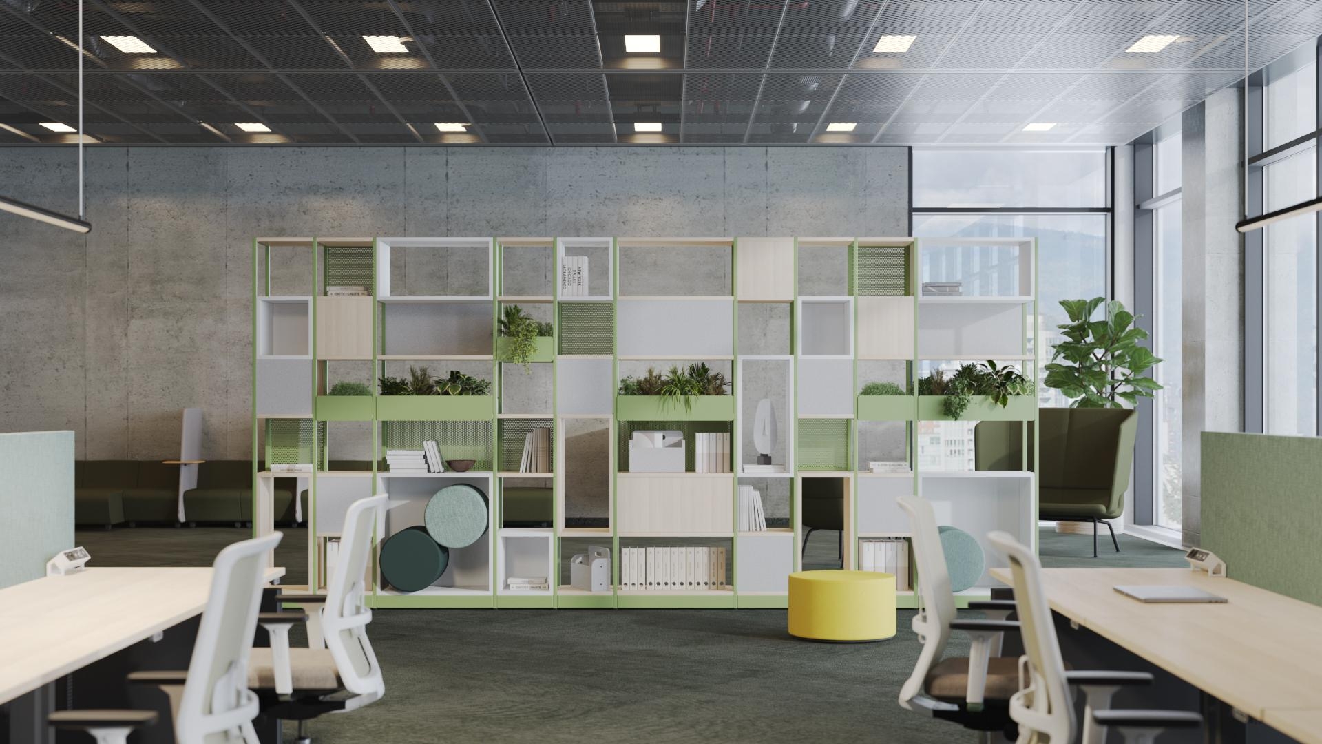 COMBUS Modular Shelving System Providing Storage