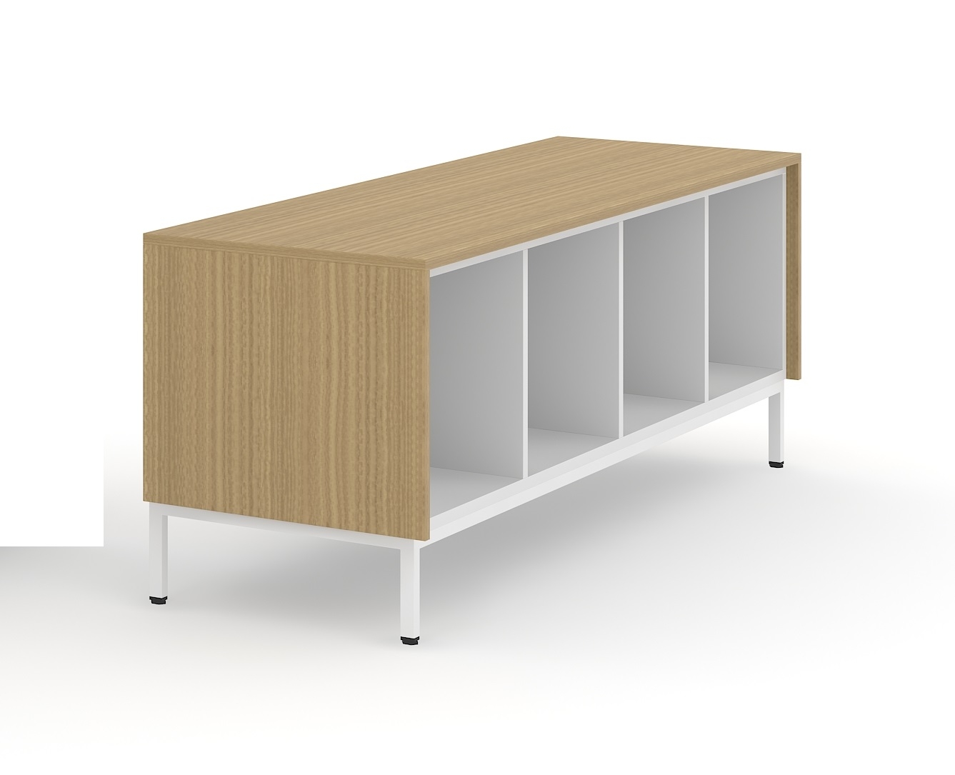 Choice 1H Office Melamine Bookcase, Width 62.9"