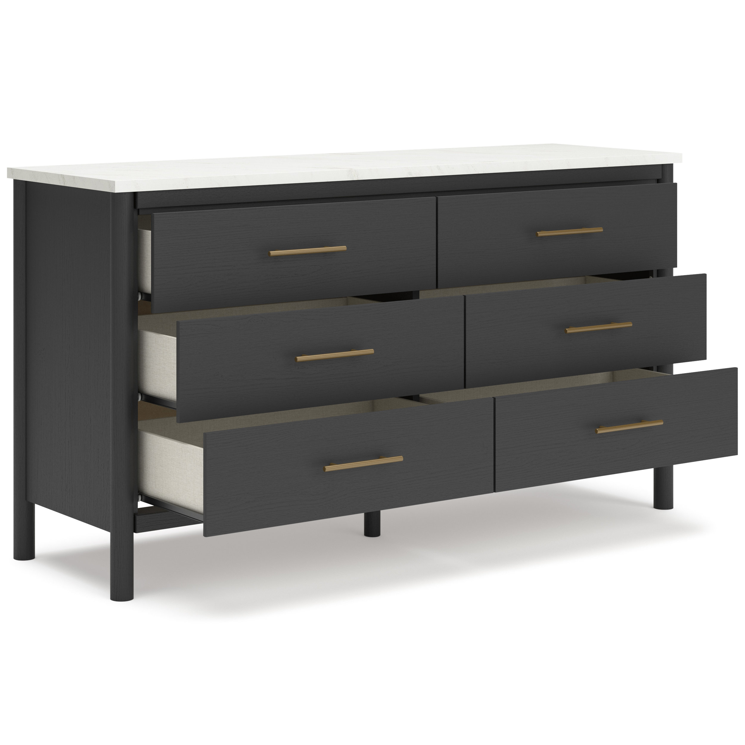 Cadmori Wood/Fabric Upholstered Panel Bedroom Set