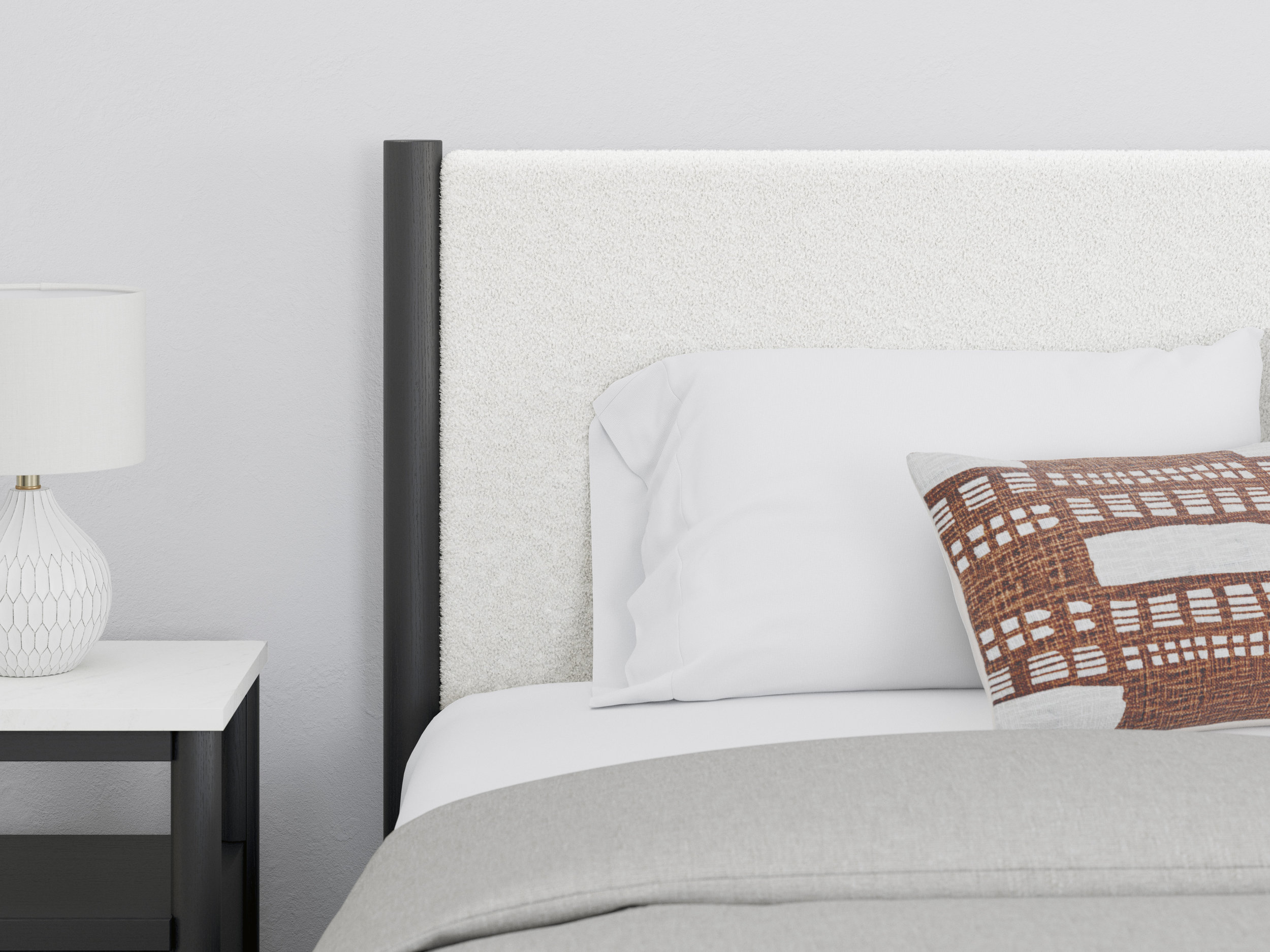 Cadmori Wood/Fabric Upholstered Panel Bedroom Set
