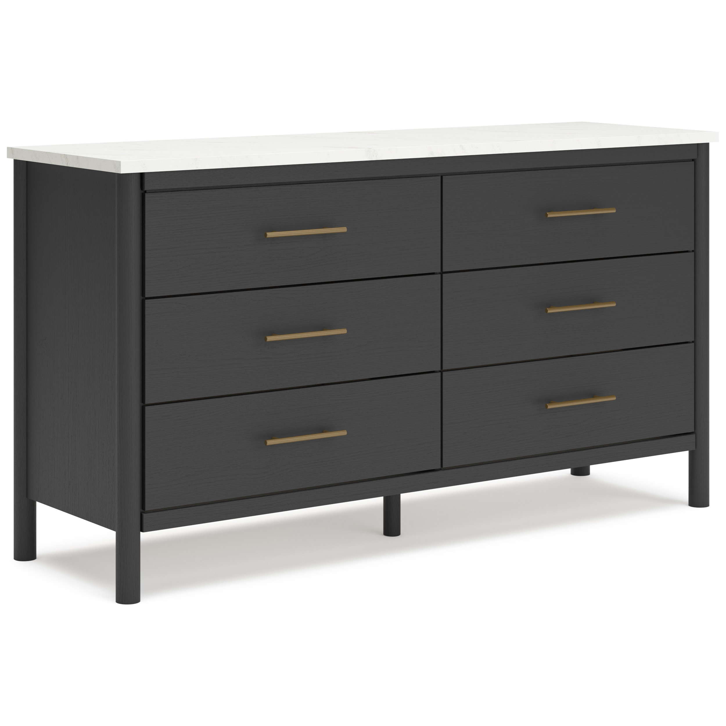 Cadmori Wood/Fabric Upholstered Panel Bedroom Set w/Roll Slats