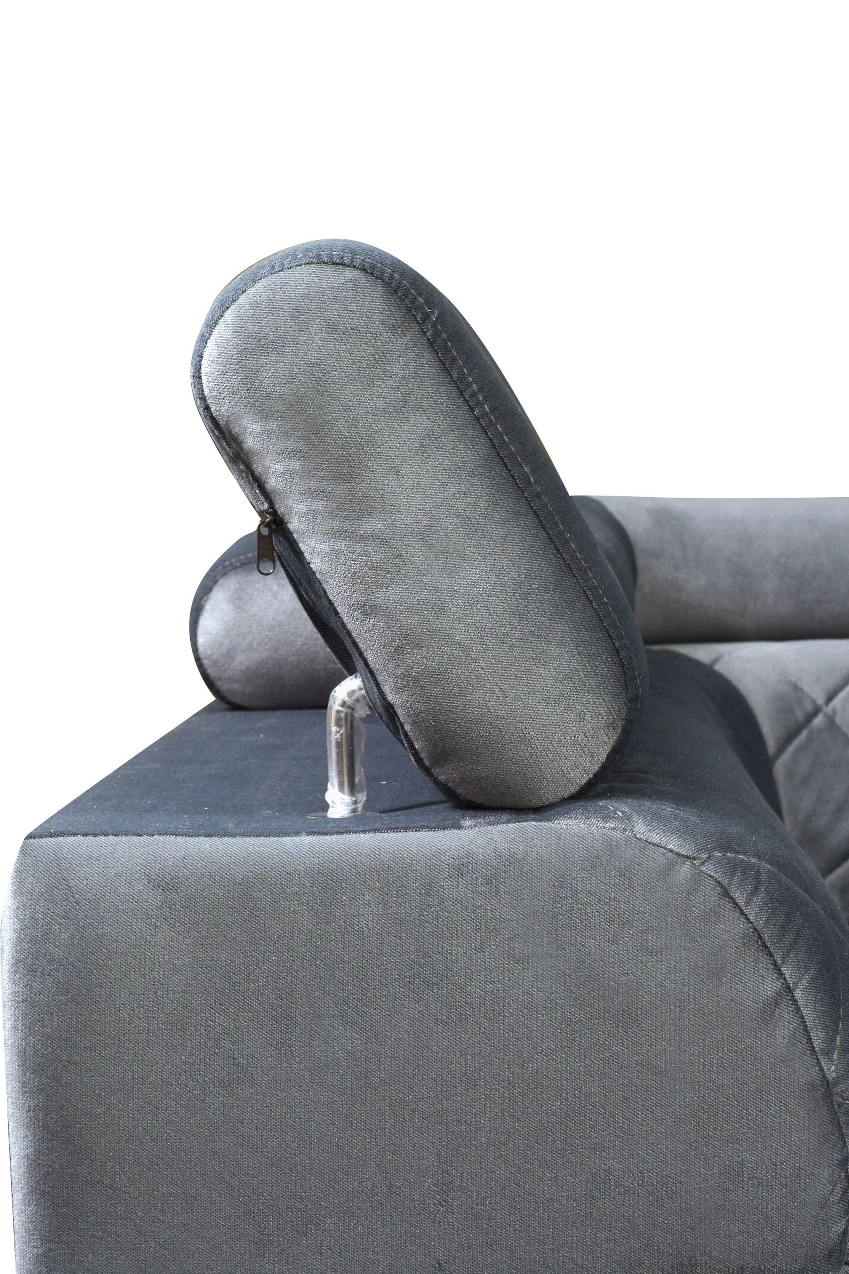 Laguna L-Shaped Fabric Convertible Storage Sectional Sofa