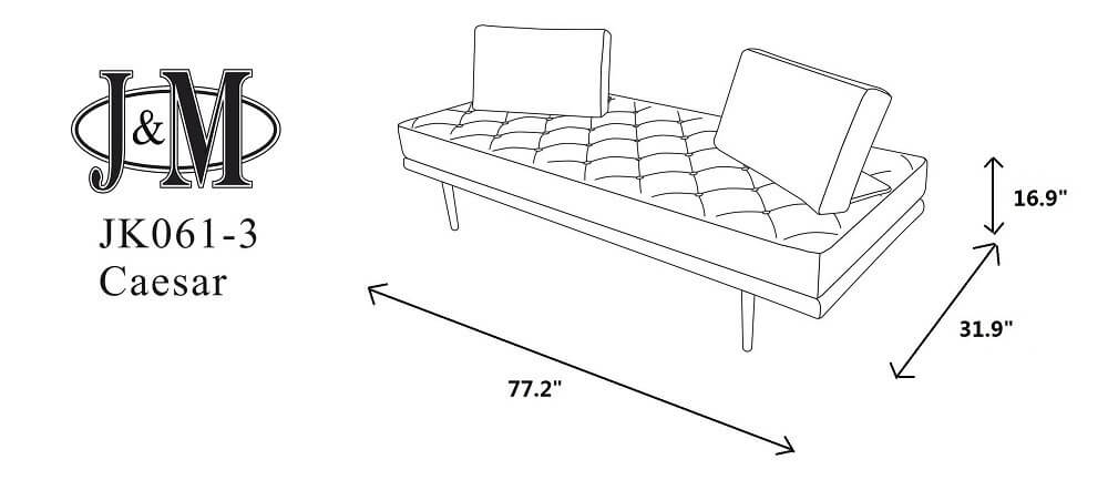 Caesar Fabric Sofa Bed