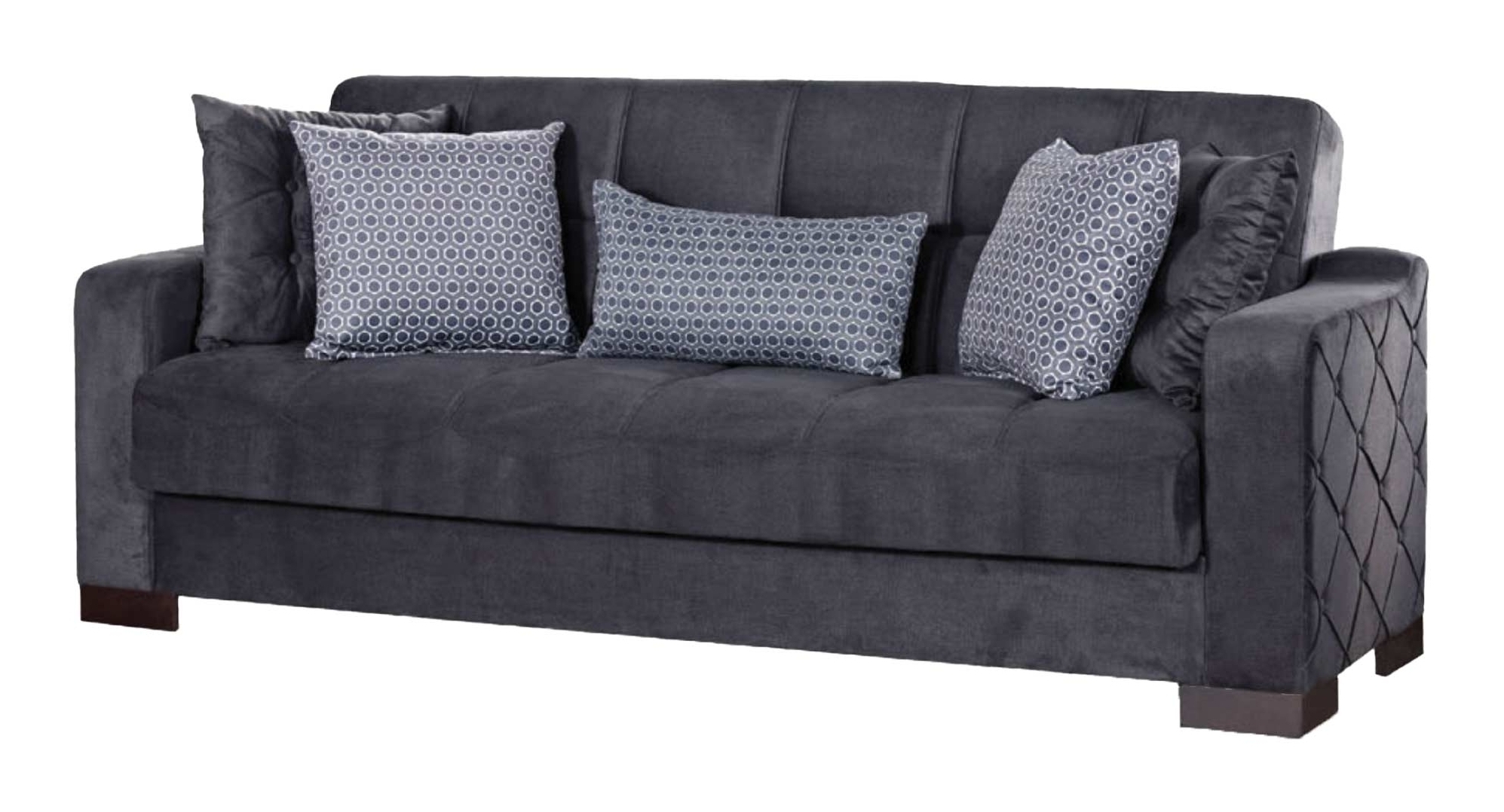 Cairo Convertible Sleeper Grey Sofa by Empire Furniture