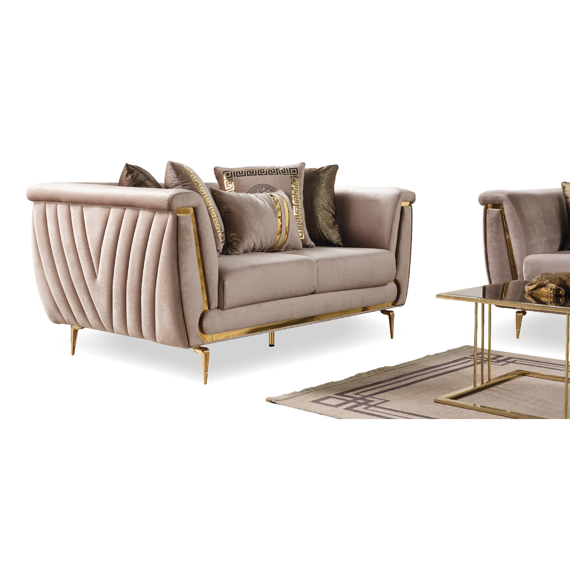 California Fabric Living Room Set