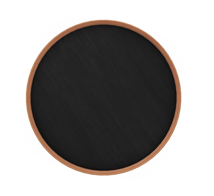 Arena Metal/Regenerated Leather Coffee Table