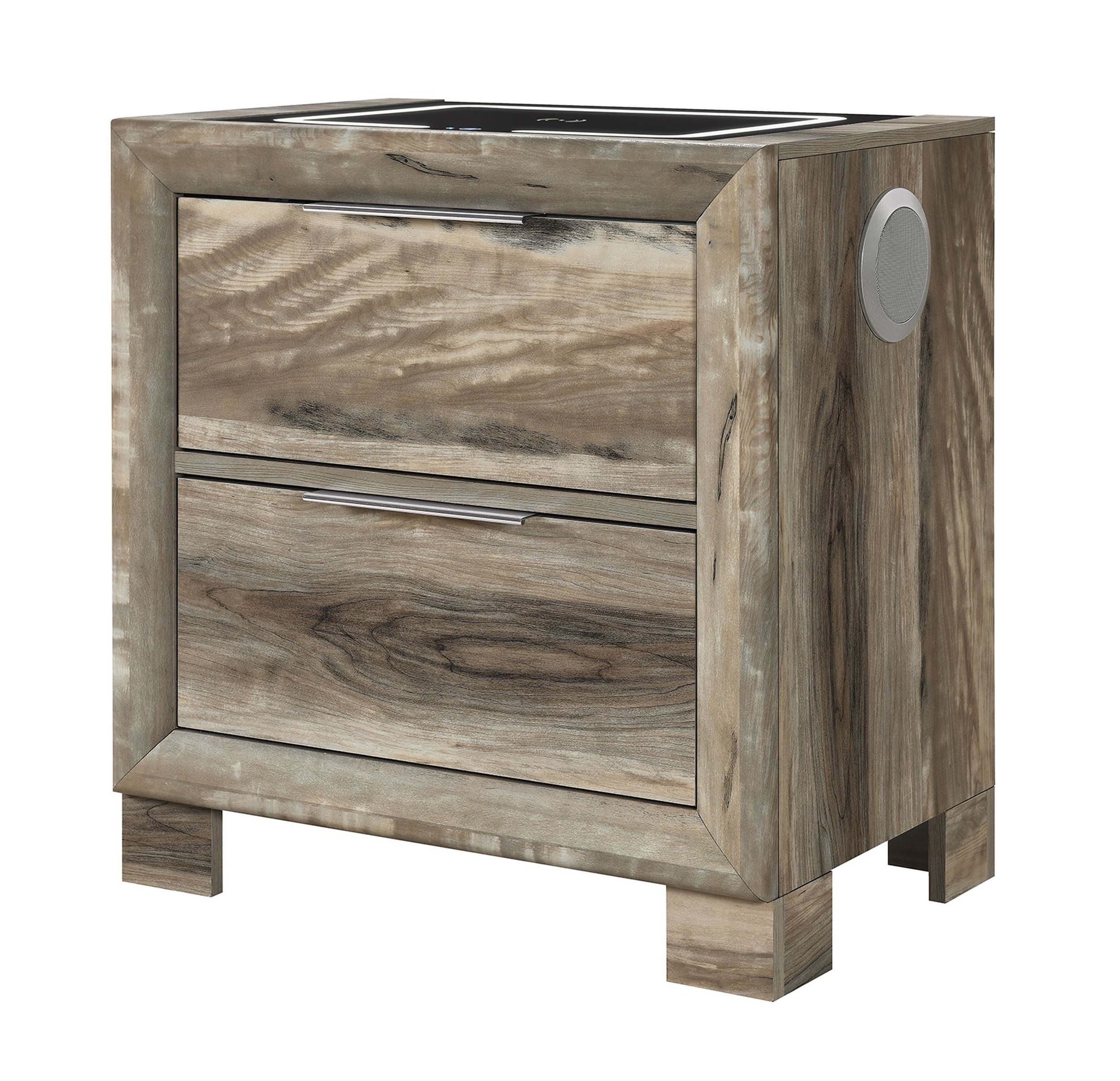 Callie Panel Storage Bedroom Set with LED