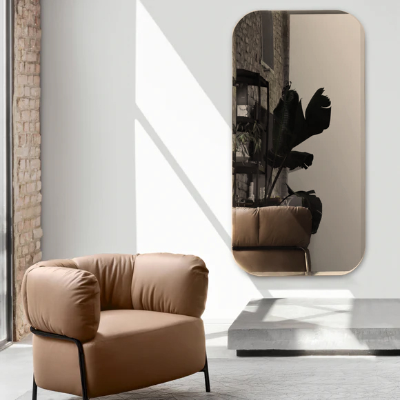 Bevel Frameless Rectangle Wall Mirror