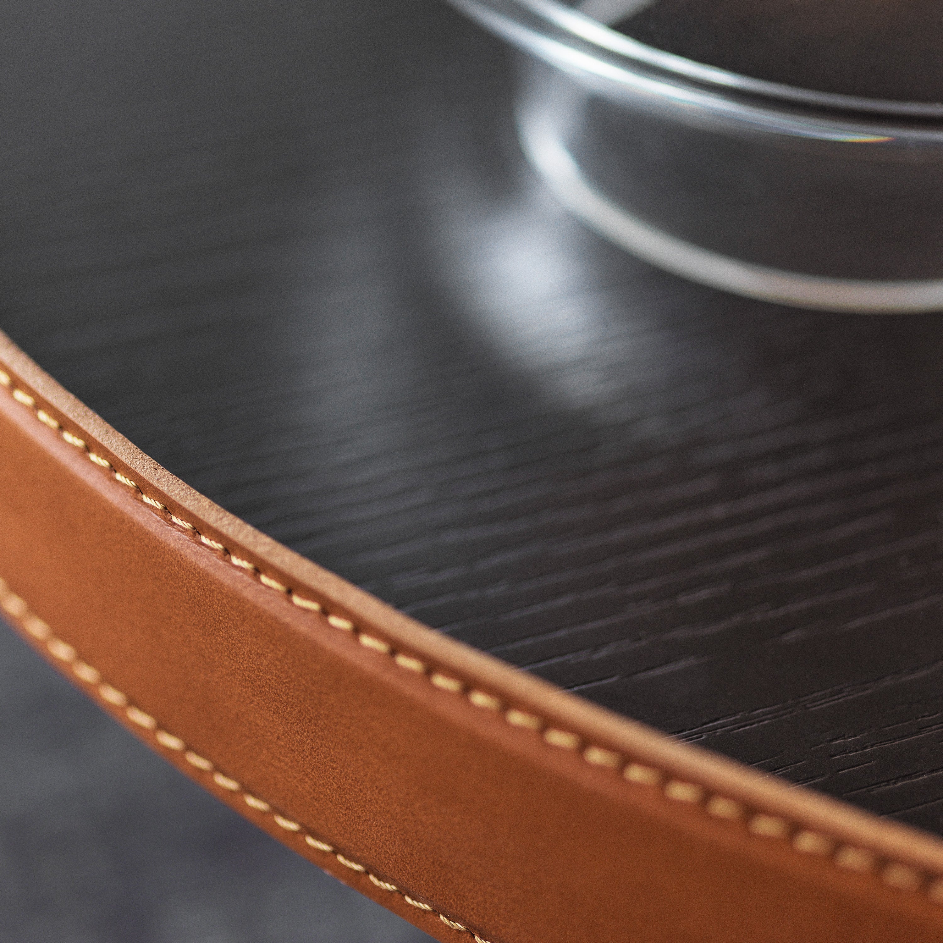 Arena Metal/Regenerated Leather Coffee Table