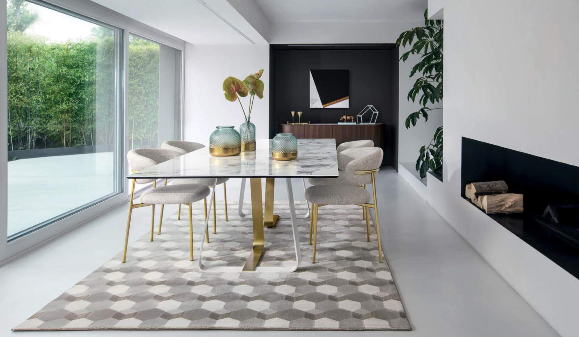 Cementino Polypropylene/Polyester 3D Geometric Pattern Rug