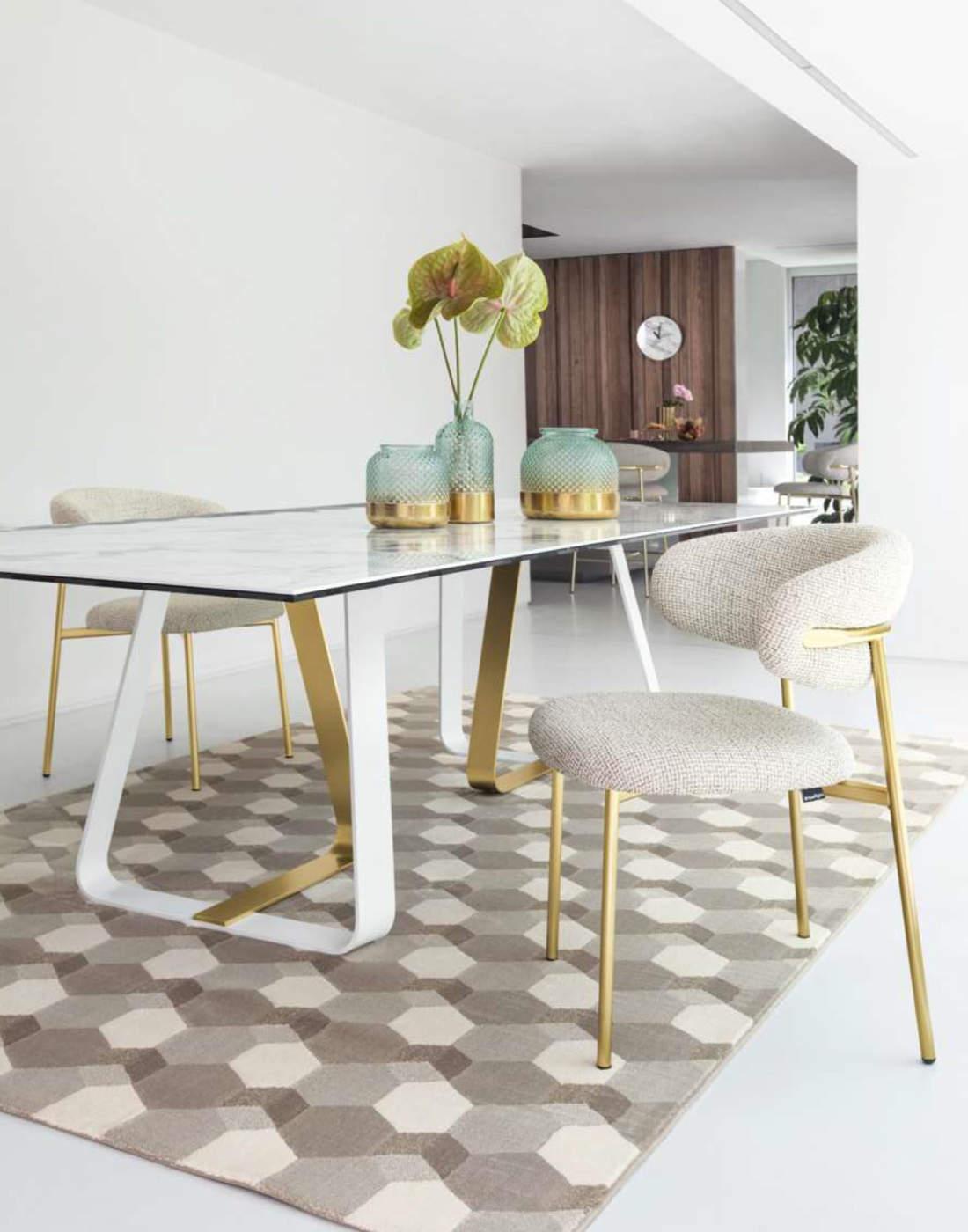 Cementino Polypropylene/Polyester 3D Geometric Pattern Rug