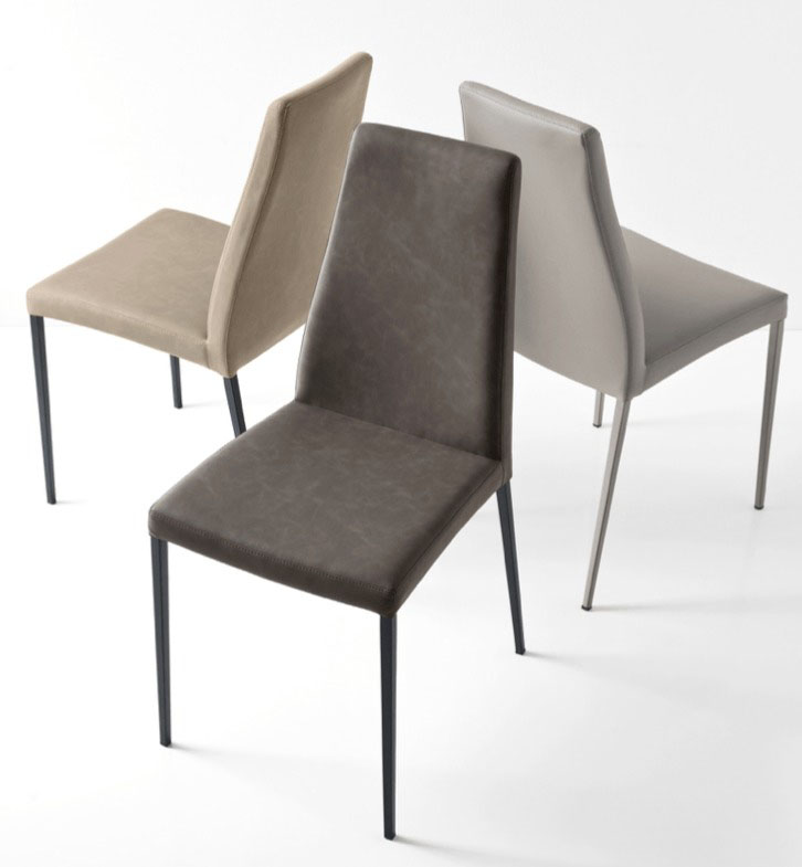 Aida Fabric/Metal Customizable Dining Chair