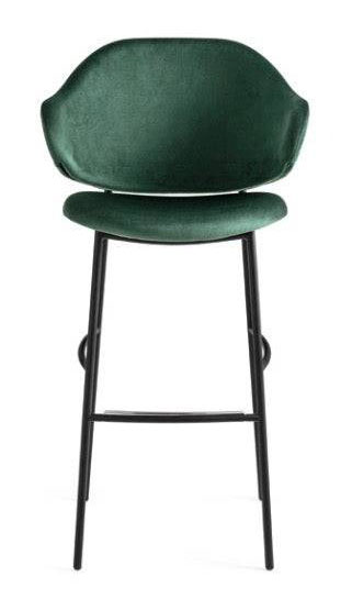 Holly Fabric/Metal Customizable Counter Stool