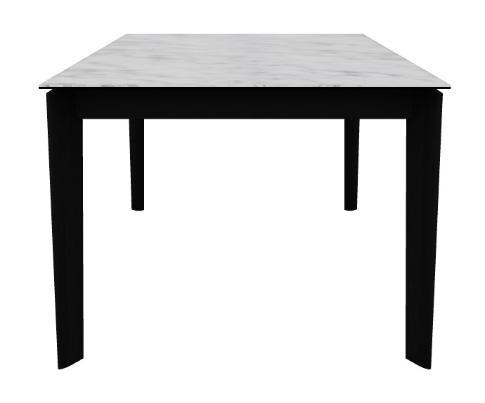 Dogma W70.9"-94.5" Rectangular Ceramic/Wood Extendable Dining Table