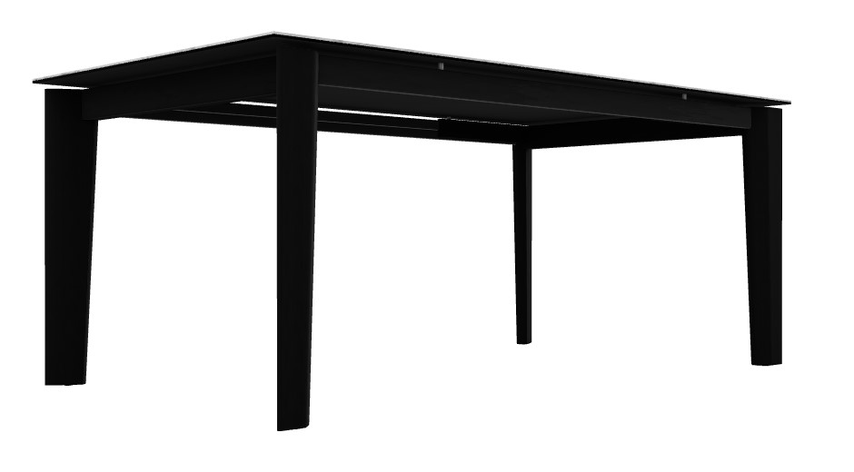Dogma W70.9"-94.5" Rectangular Ceramic/Wood Extendable Dining Table