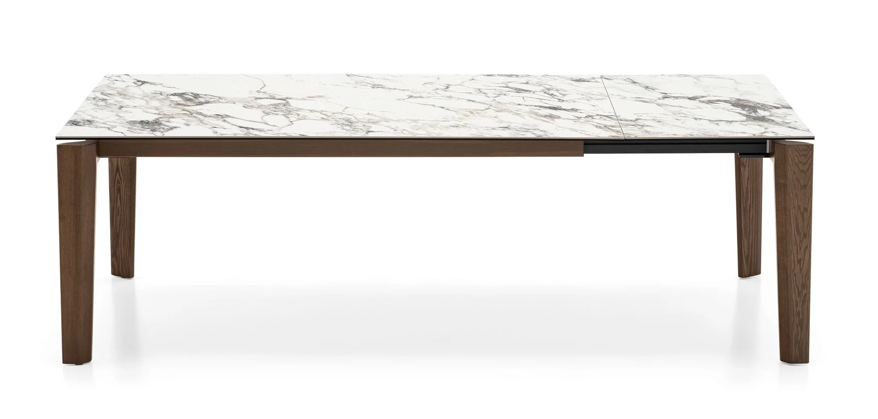 Dogma W70.9"-94.5" Rectangular Ceramic/Wood Extendable Dining Table