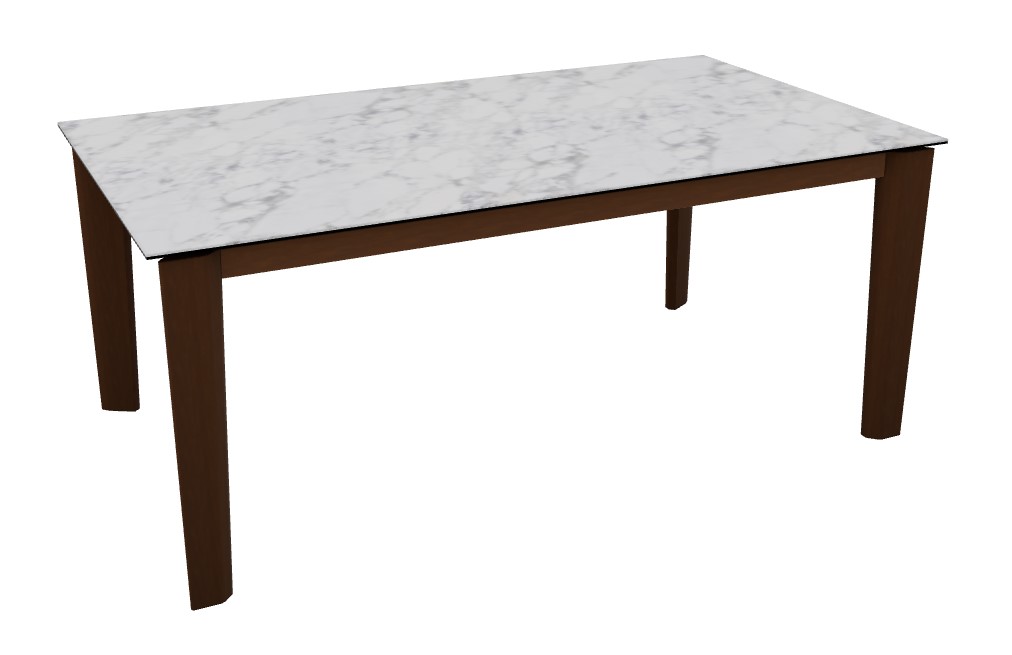 Dogma W70.9"-94.5" Rectangular Ceramic/Wood Extendable Dining Table
