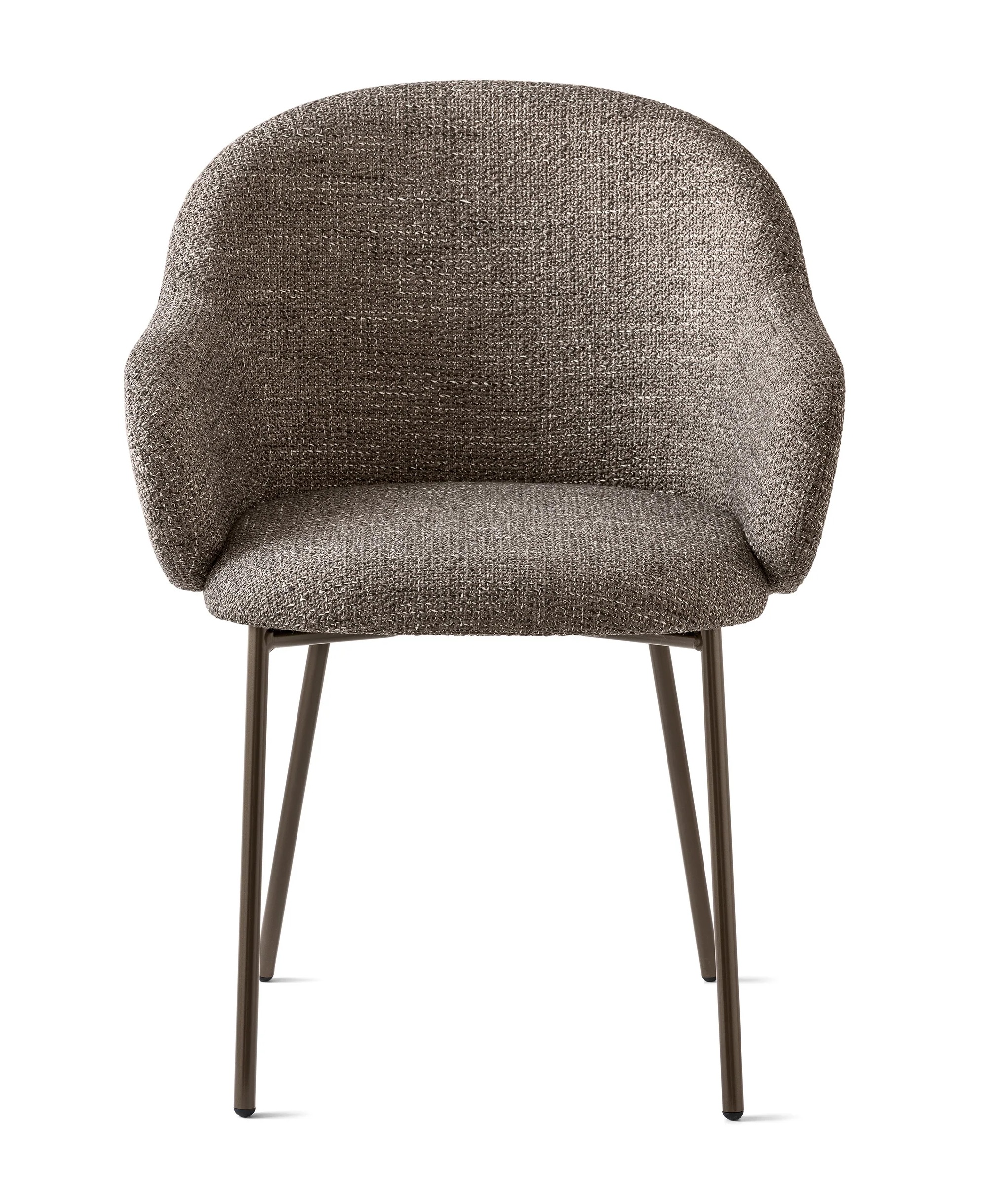 Holly Fab Bouclé Fabric/Metal Dining Armchair