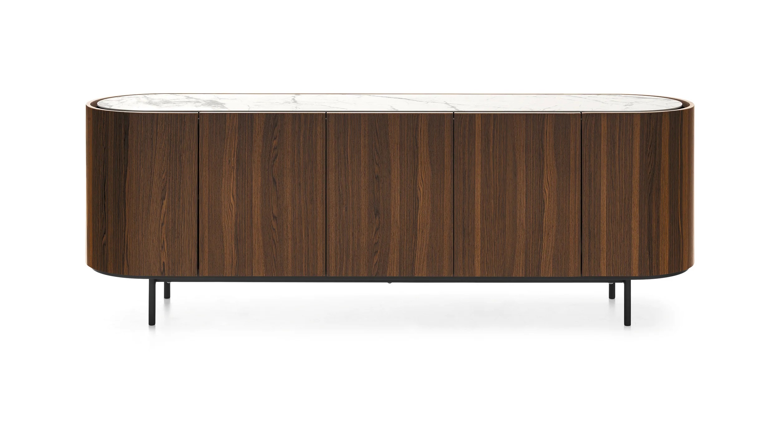 Lake Wood/Ceramic/Metal Sideboard w/5 Doors