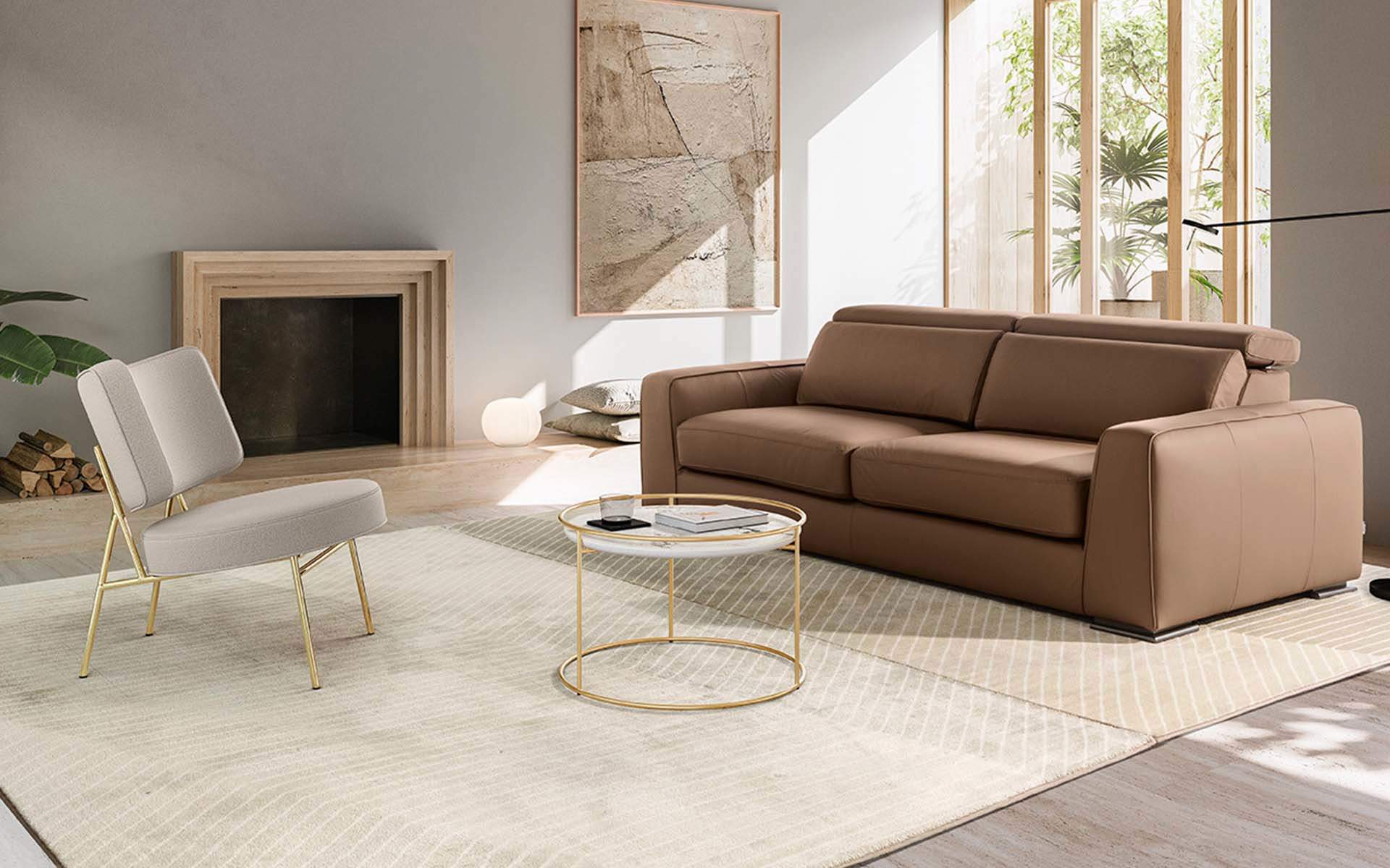 Neat Machine Woven Polyamide 3D Geometric Pattern Rug