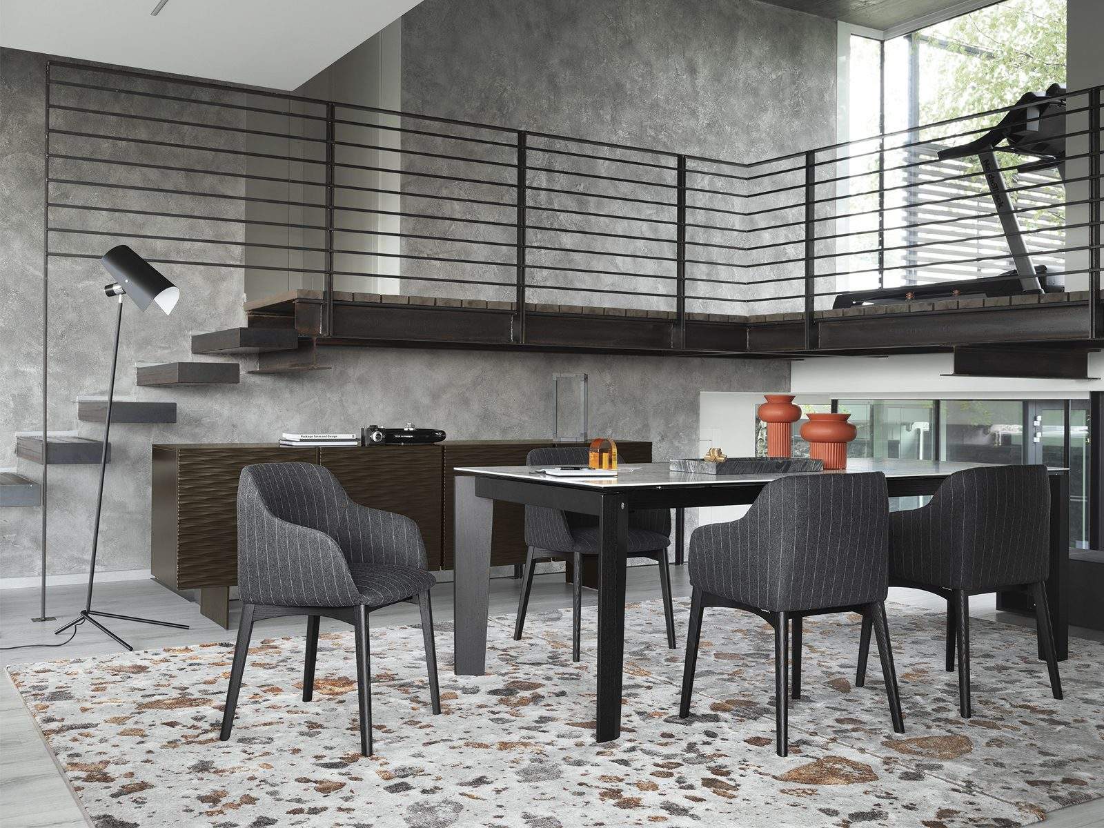 Terrazzo Polypropylene/Polyester Woven Pattern Rug
