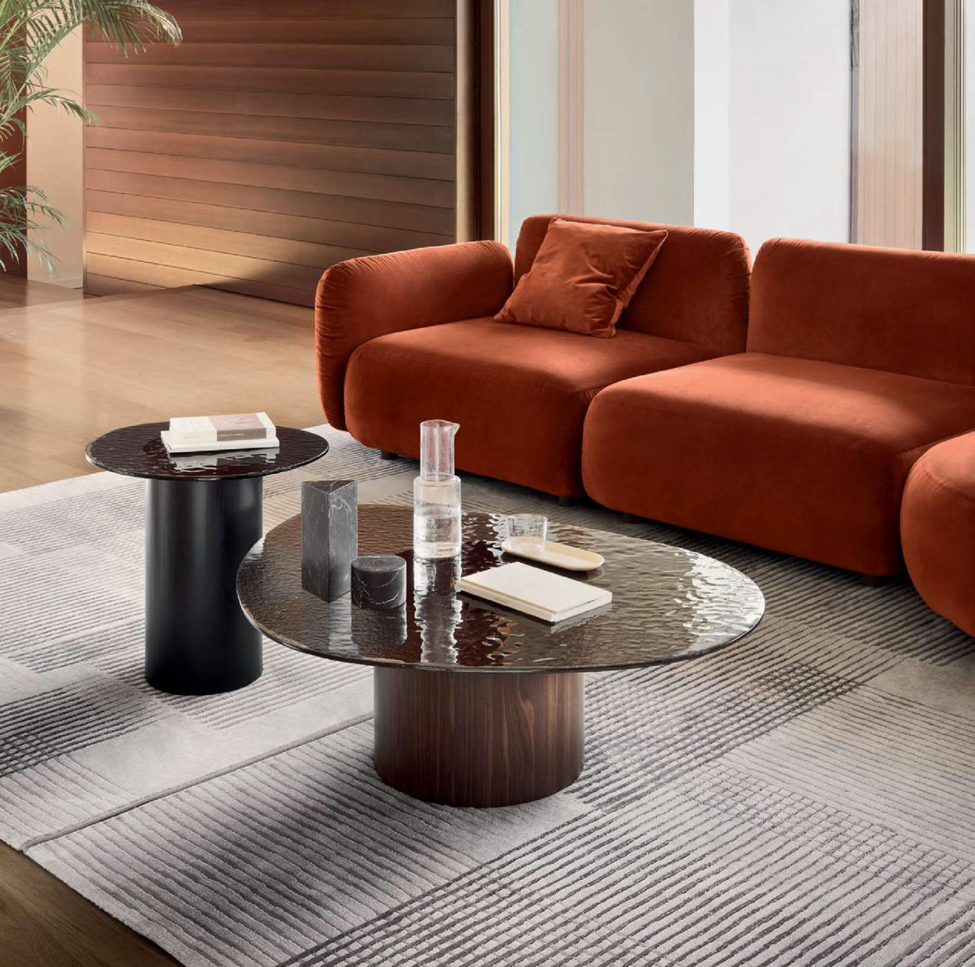Zen Polypropylene/Polyester Japanese Ink-Design Rug