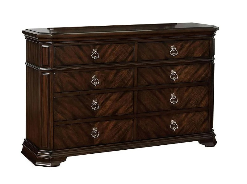 Calliope Wood Double Dresser w/8 Drawers