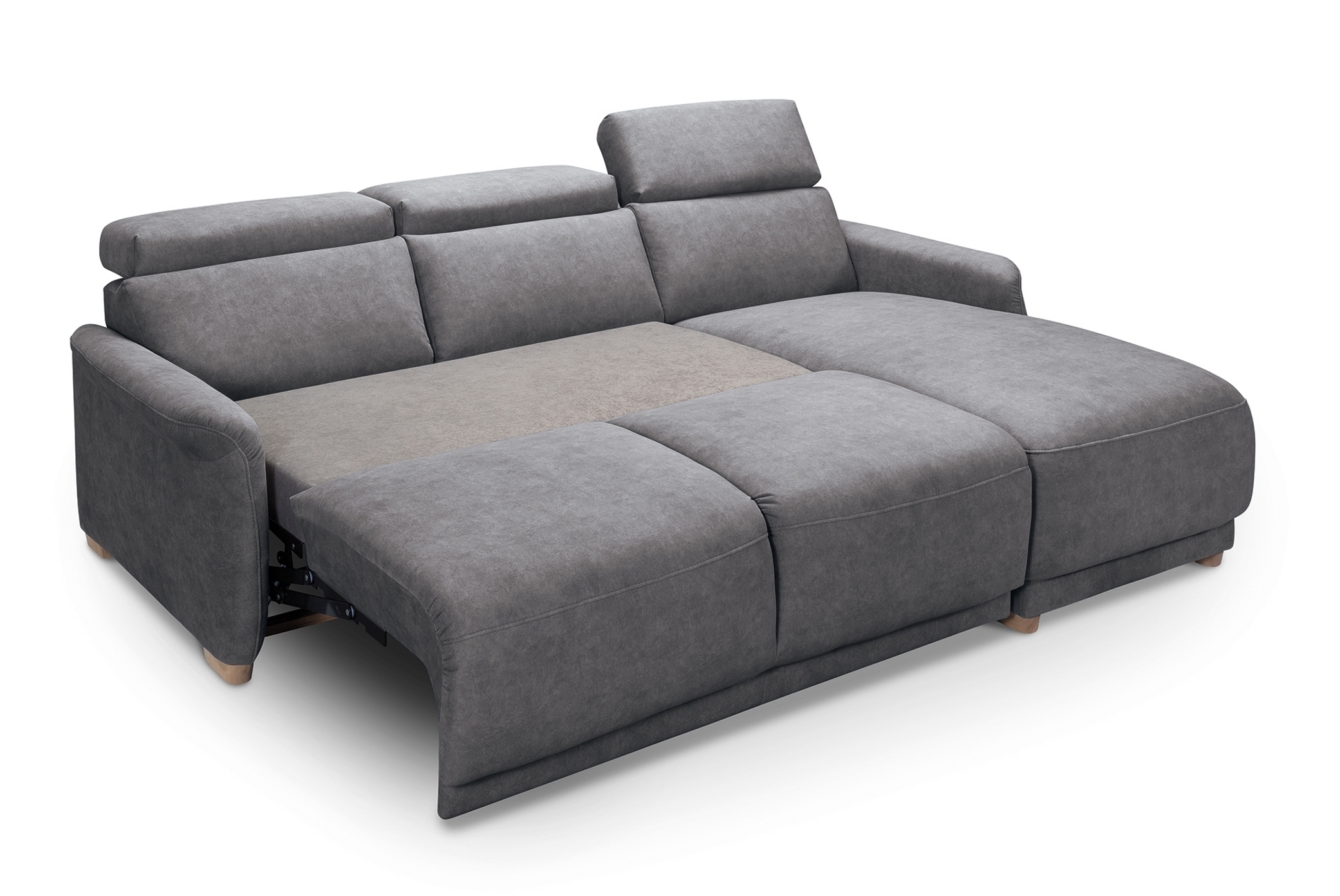 Brussels 3-Pc Dark Grey Sectional