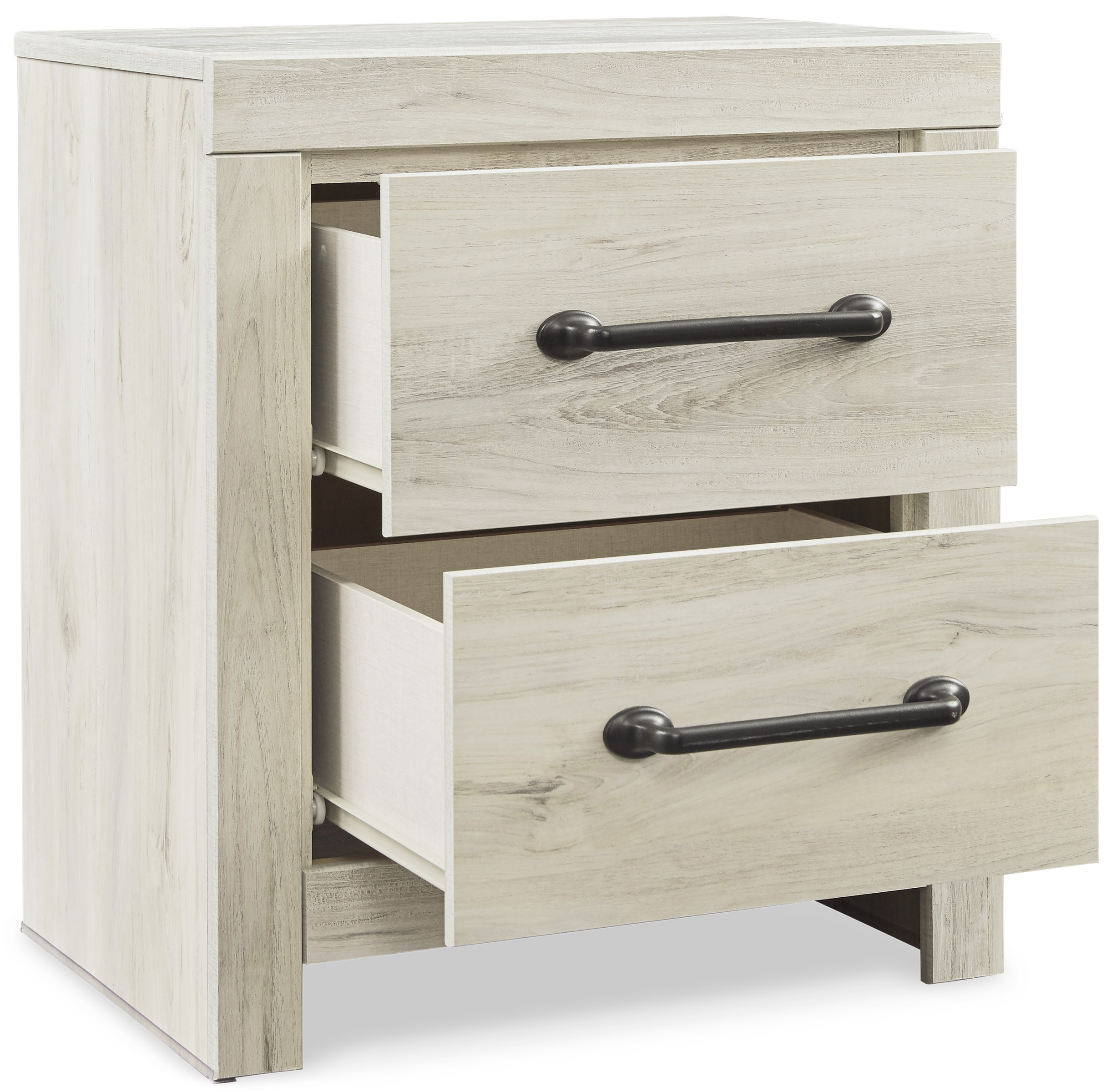 Cambeck MDF/Wood Veneer Panel Bedroom Set w/2 Storage Drawers
