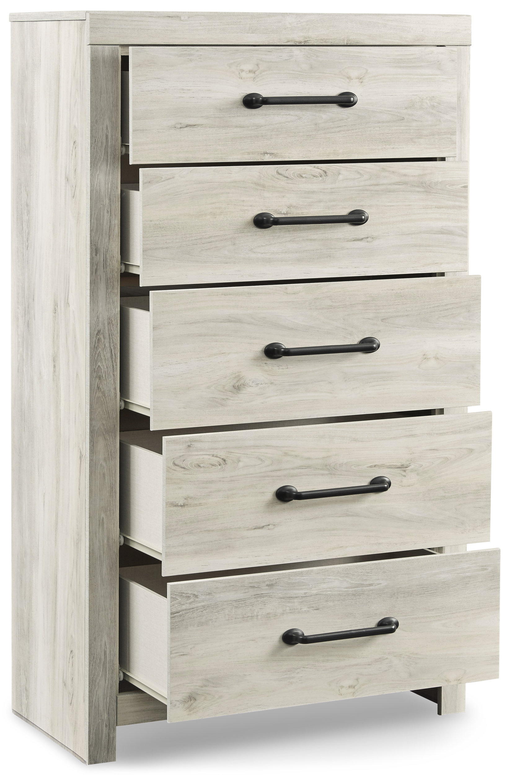 Cambeck MDF/Wood Veneer Panel Bedroom Set w/2 Drawers