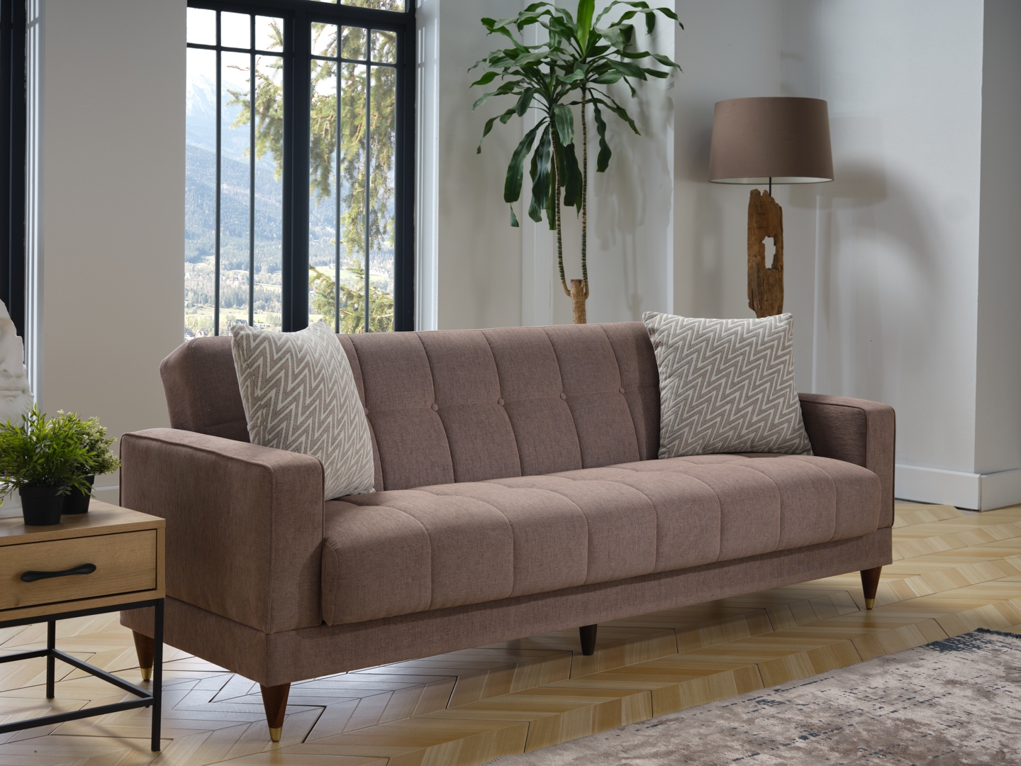 Camilla Fabric Storage Sleeper Sofabed