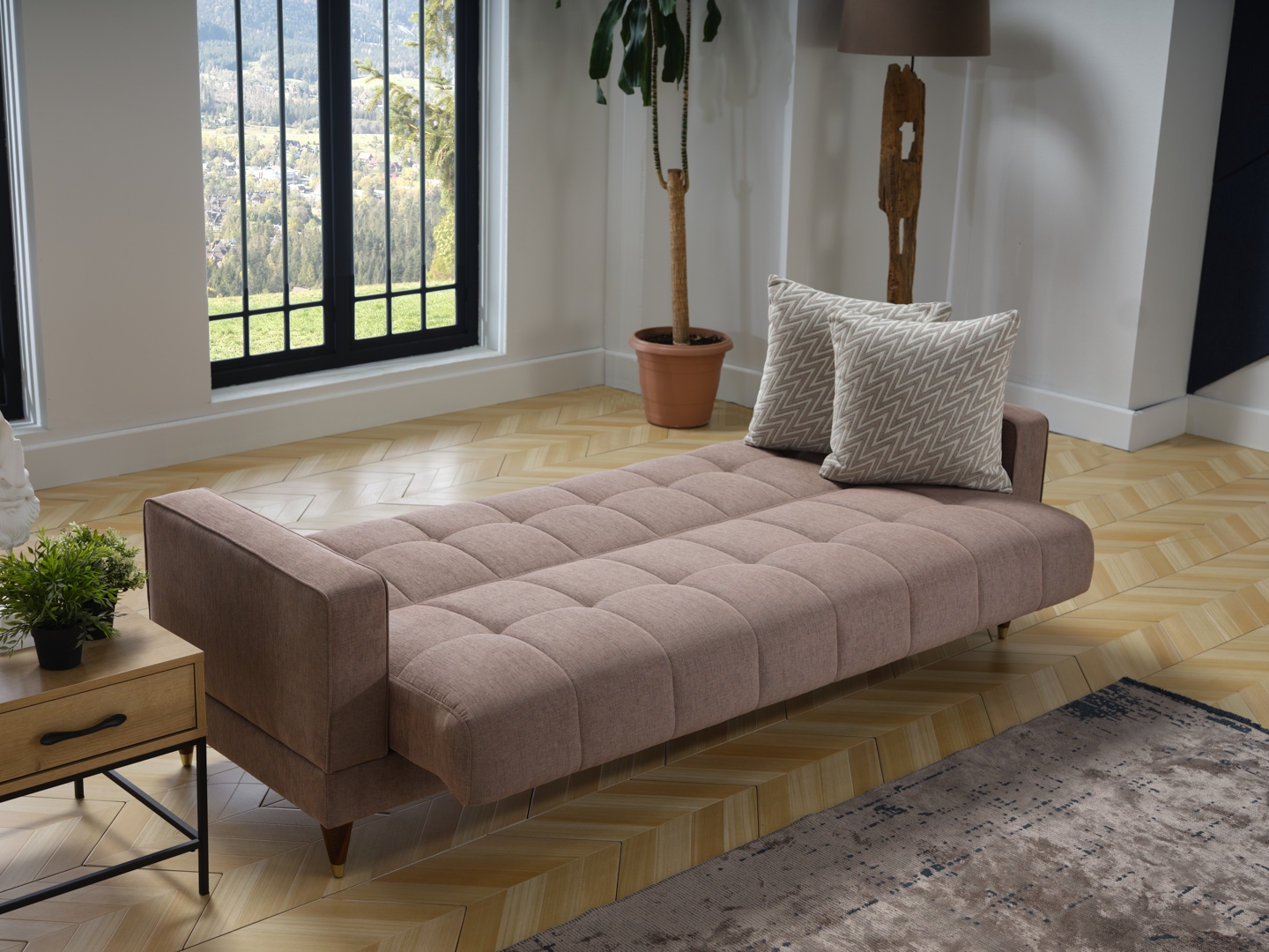 Camilla Fabric Storage Sleeper Sofabed