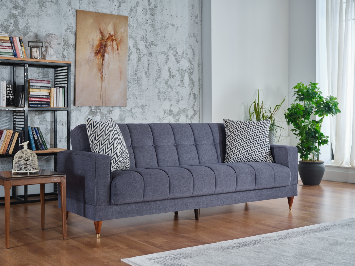 Camilla Fabric Storage Sleeper Living Room Set