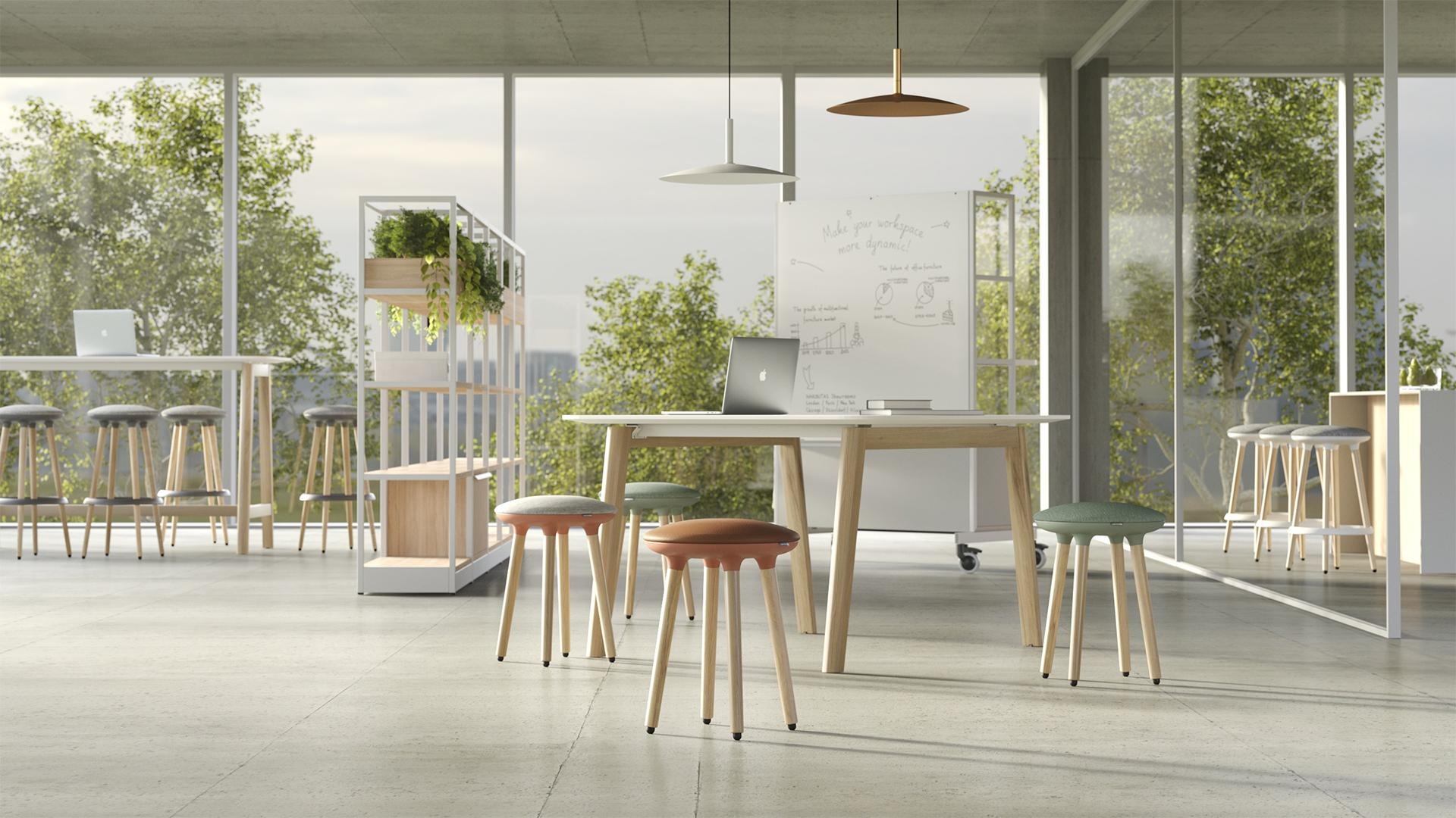 Cannie Stool for 29.1-inch Height Desks