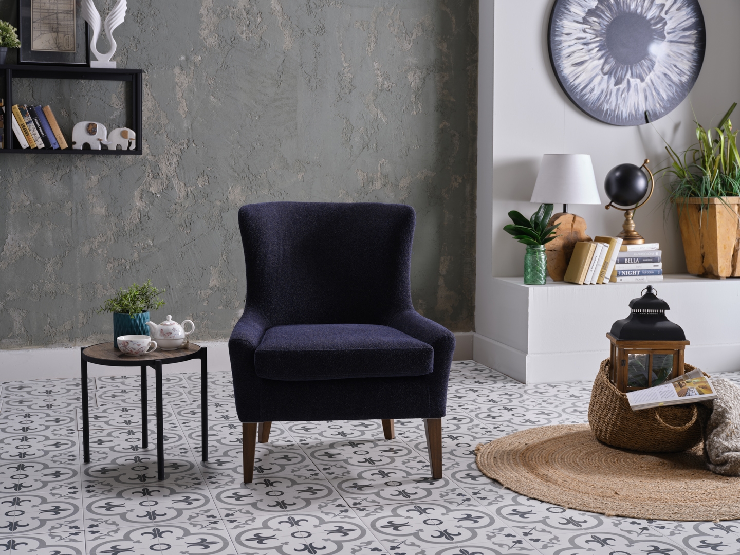 Canyon Fabric Accent Armchair