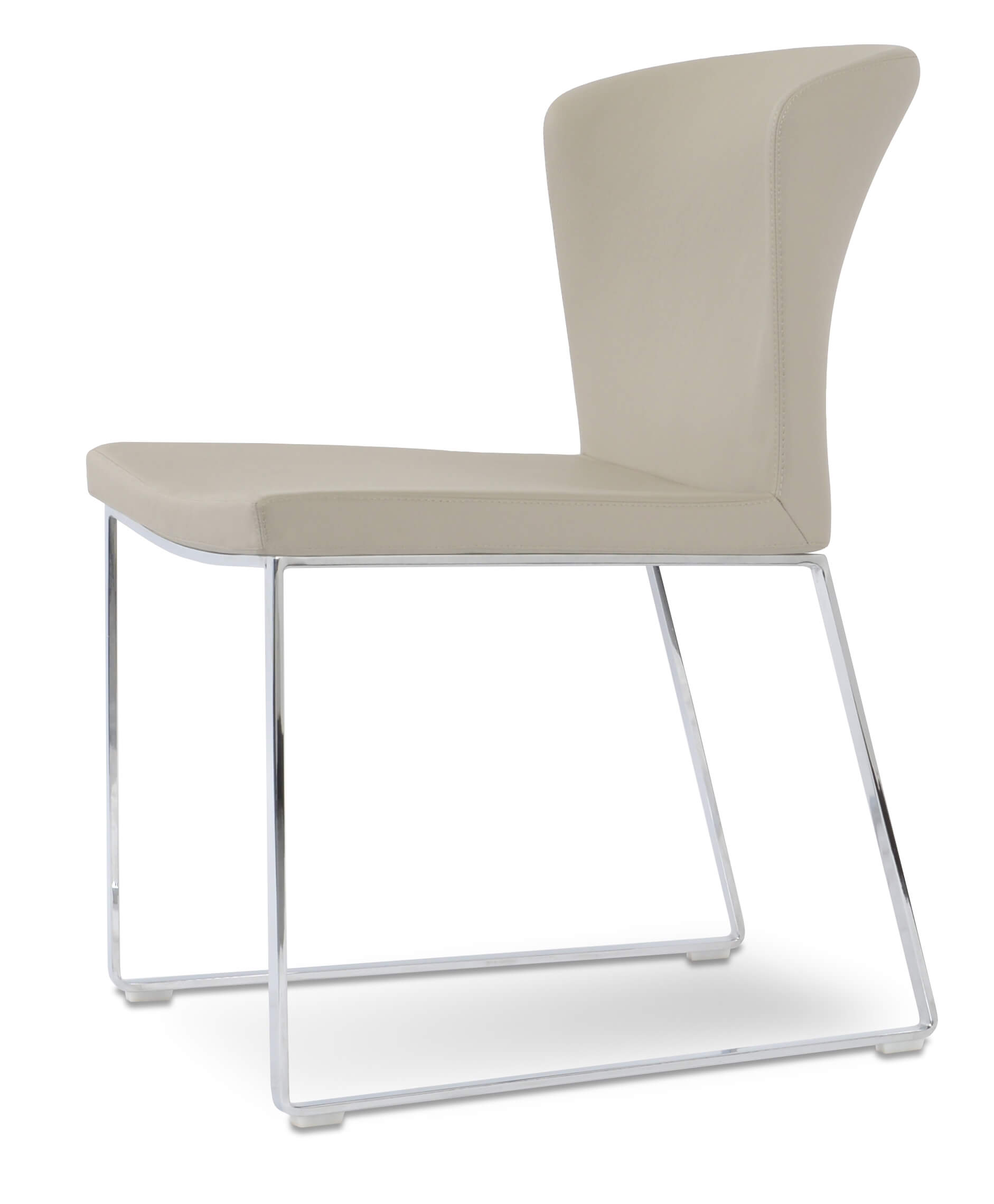 Capri Sled Dining Chair w/Metal Base