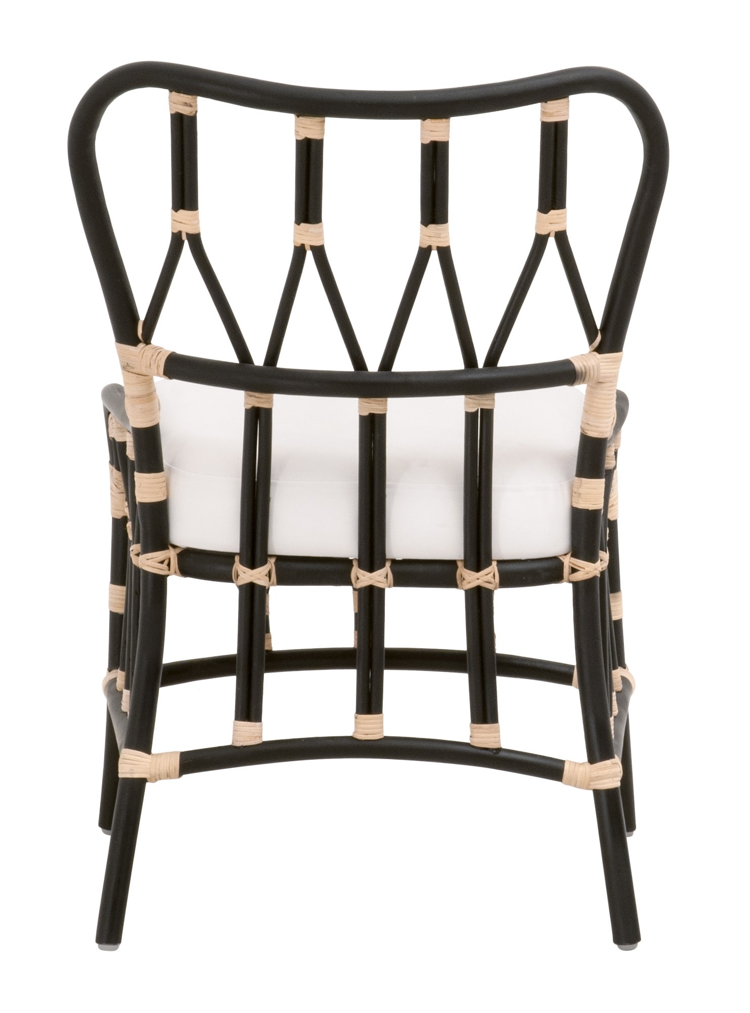 Caprice Rattan/MDF/Fabric Dining Chair