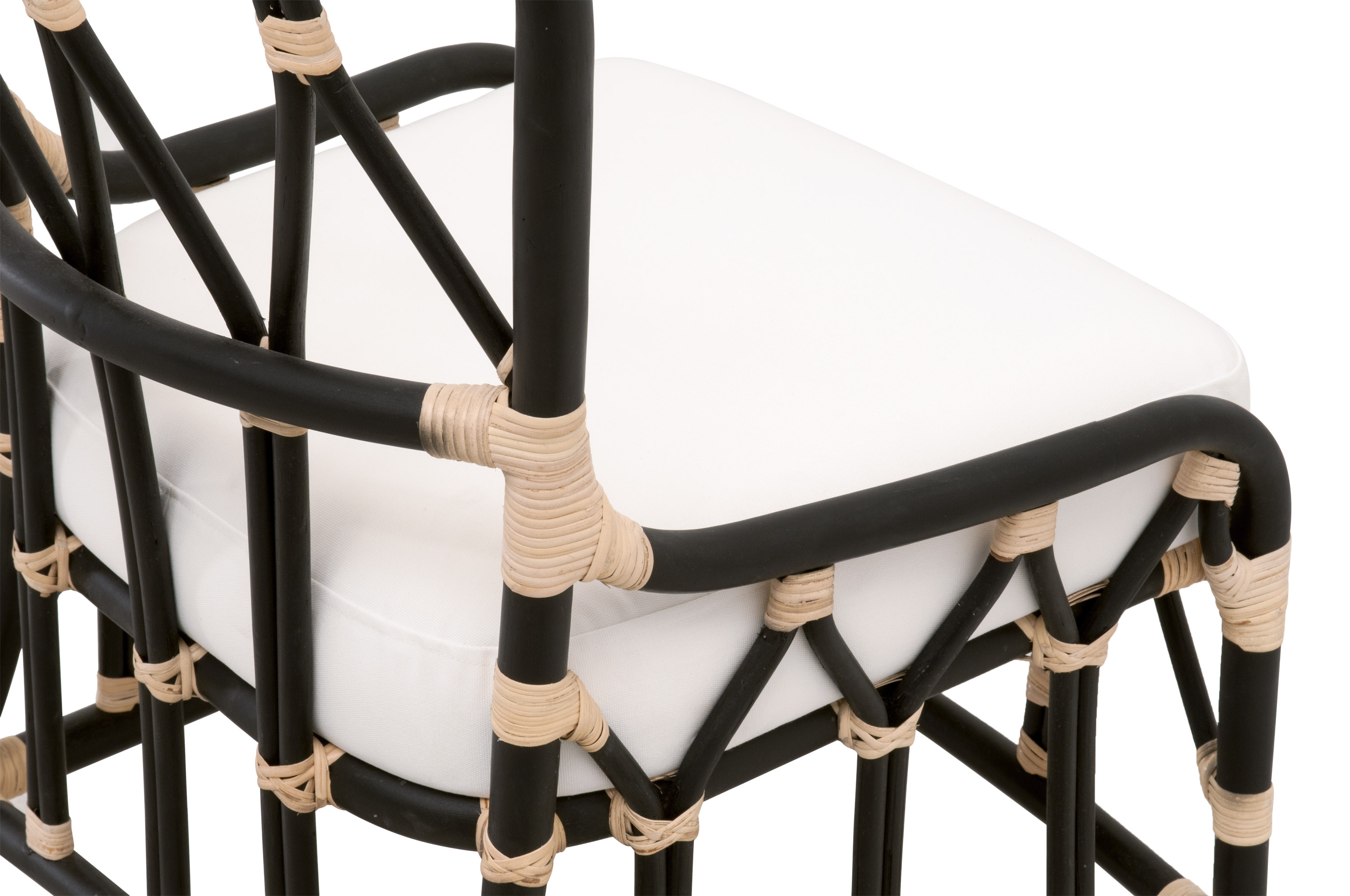Caprice Rattan/MDF/Fabric Dining Chair